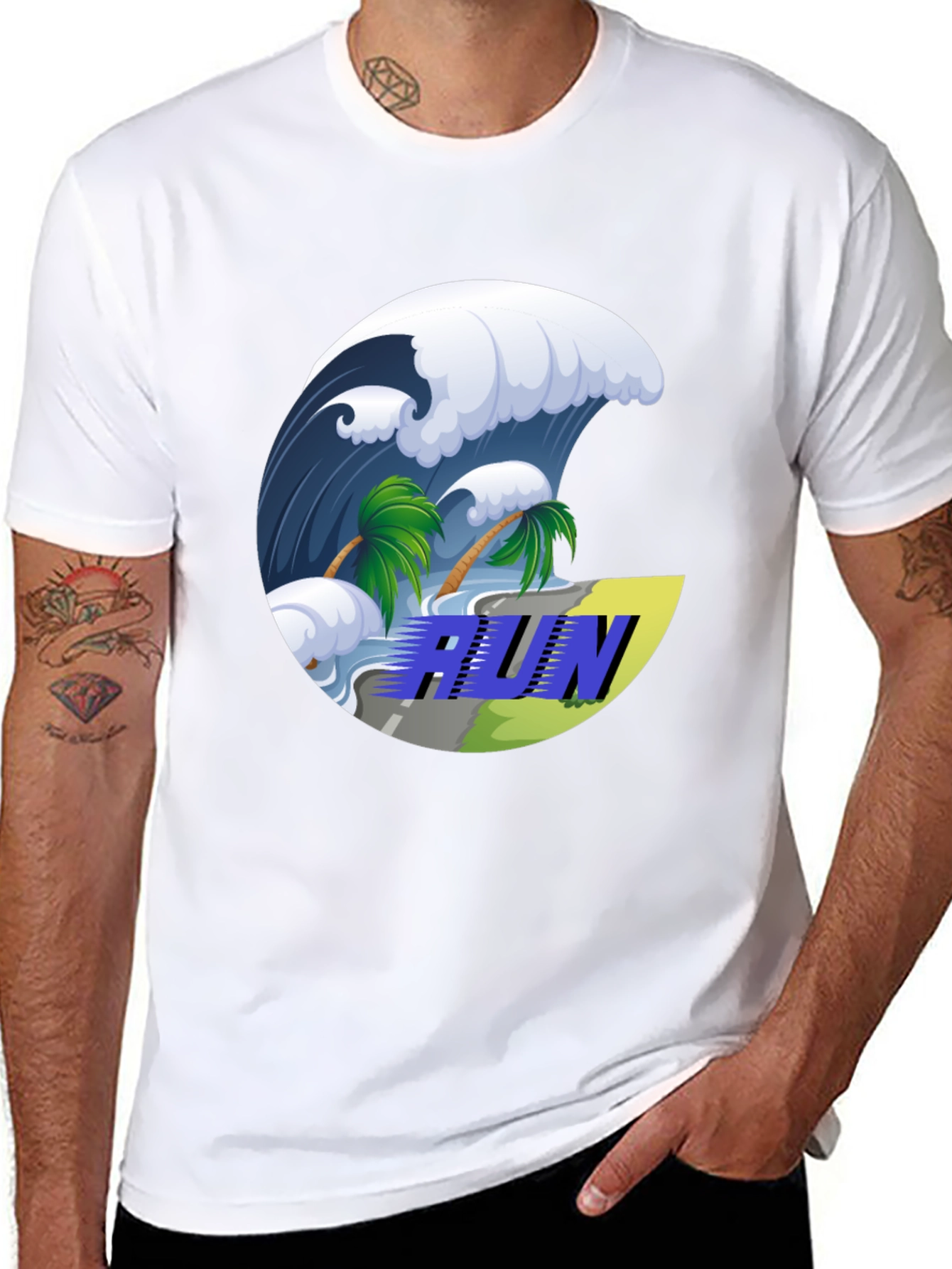 Wave Run Graphic Tee