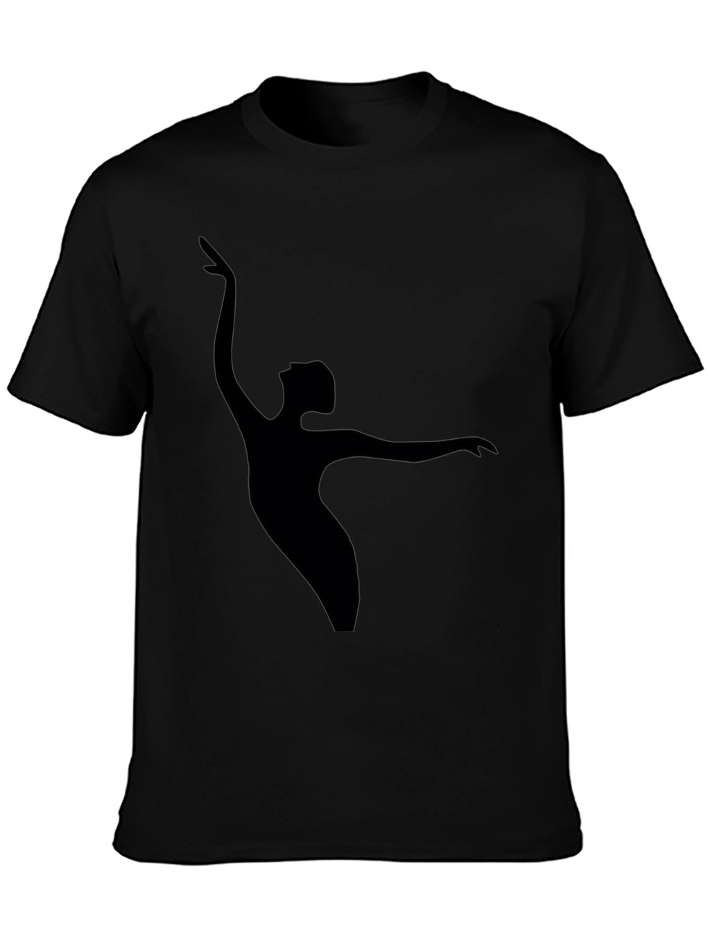 Ballerina Silhouette Black T-Shirt