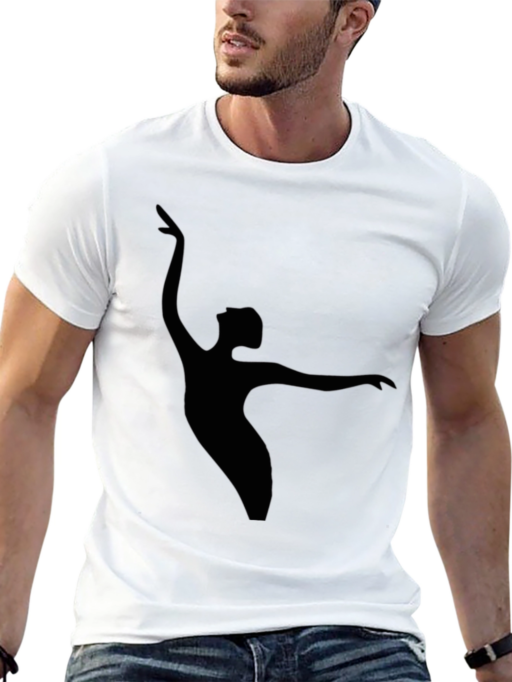 Ballerina Silhouette Black T-Shirt