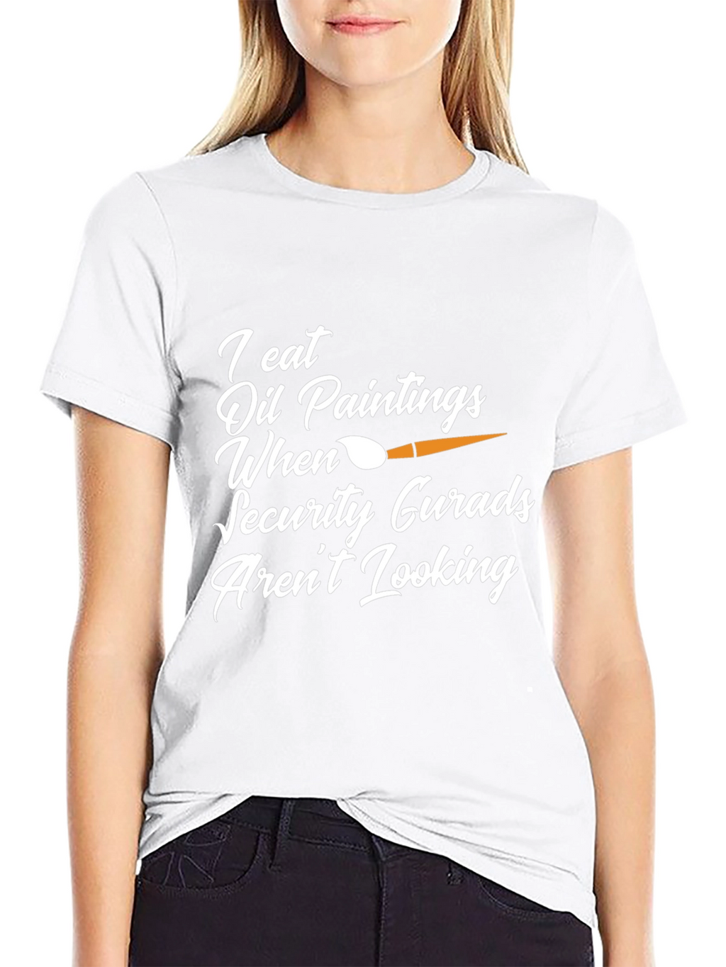 I Eat Oil Paintings Funny Graphic Tee