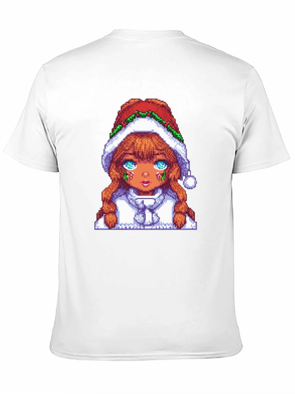Pixel Art Christmas Girl T-Shirt