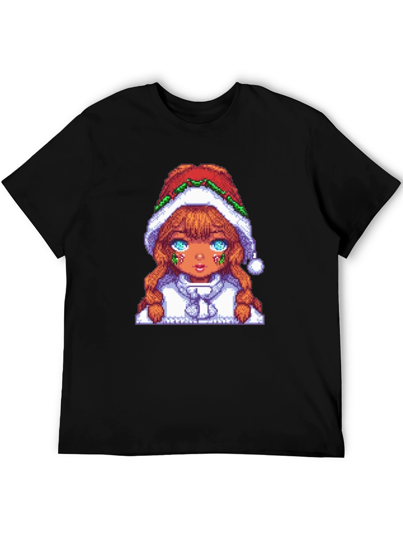 Pixel Art Christmas Girl T-Shirt