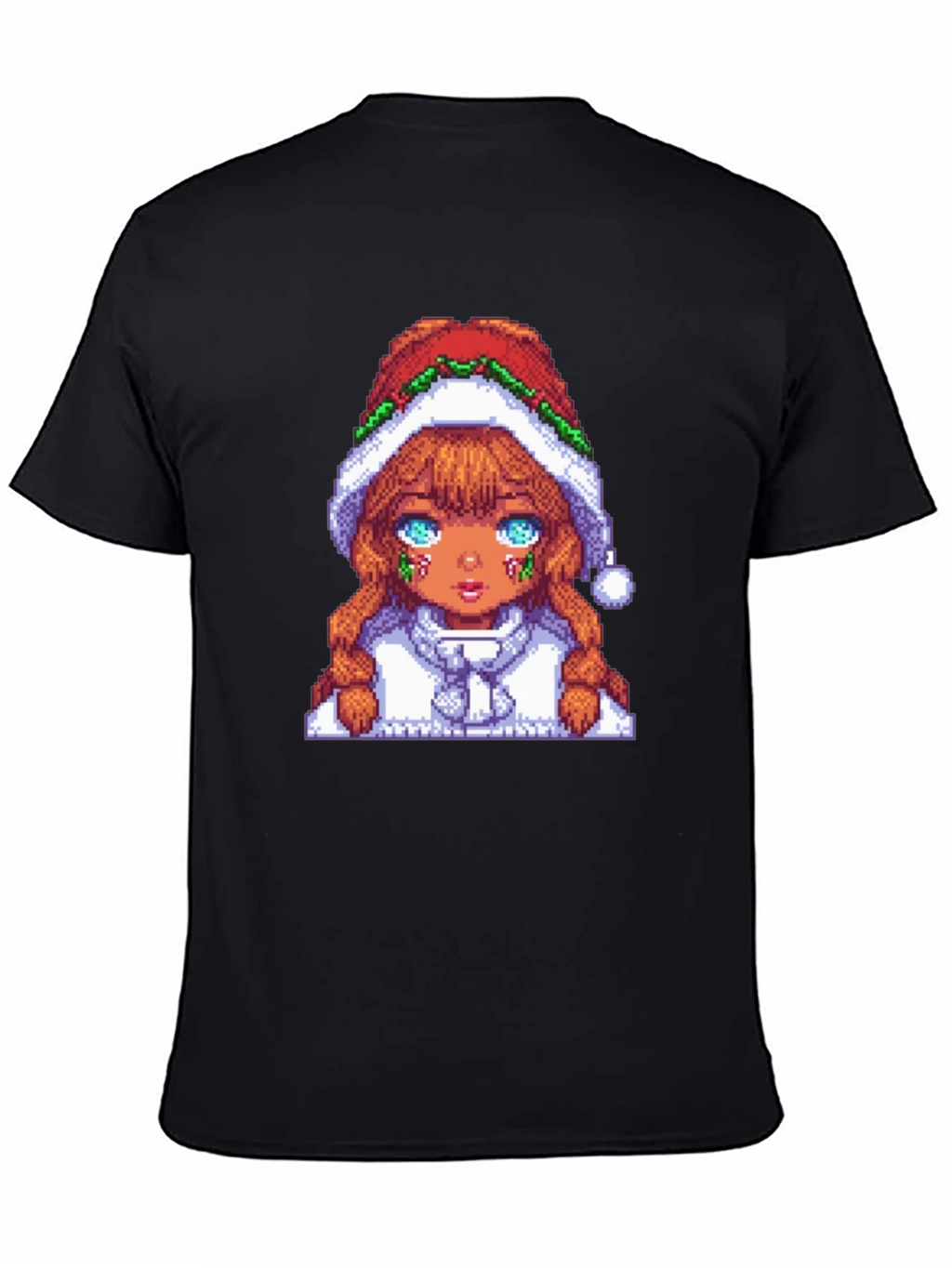 Pixel Art Christmas Girl T-Shirt