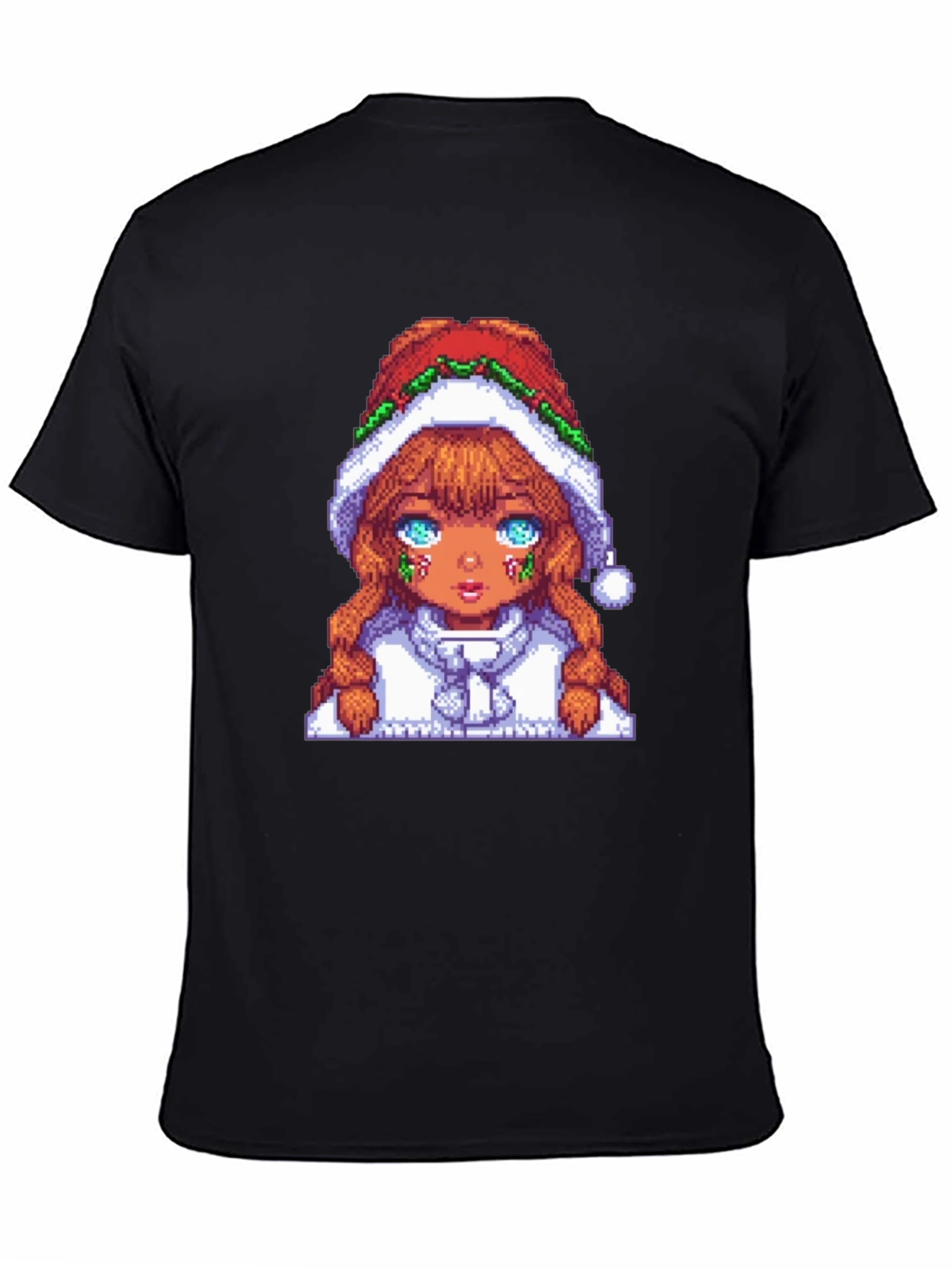 Pixel Art Christmas Girl T-Shirt