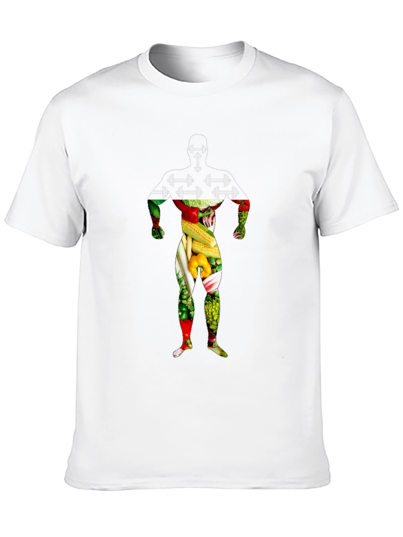 Vegan Bodybuilder T-Shirt - Black Graphic Tee