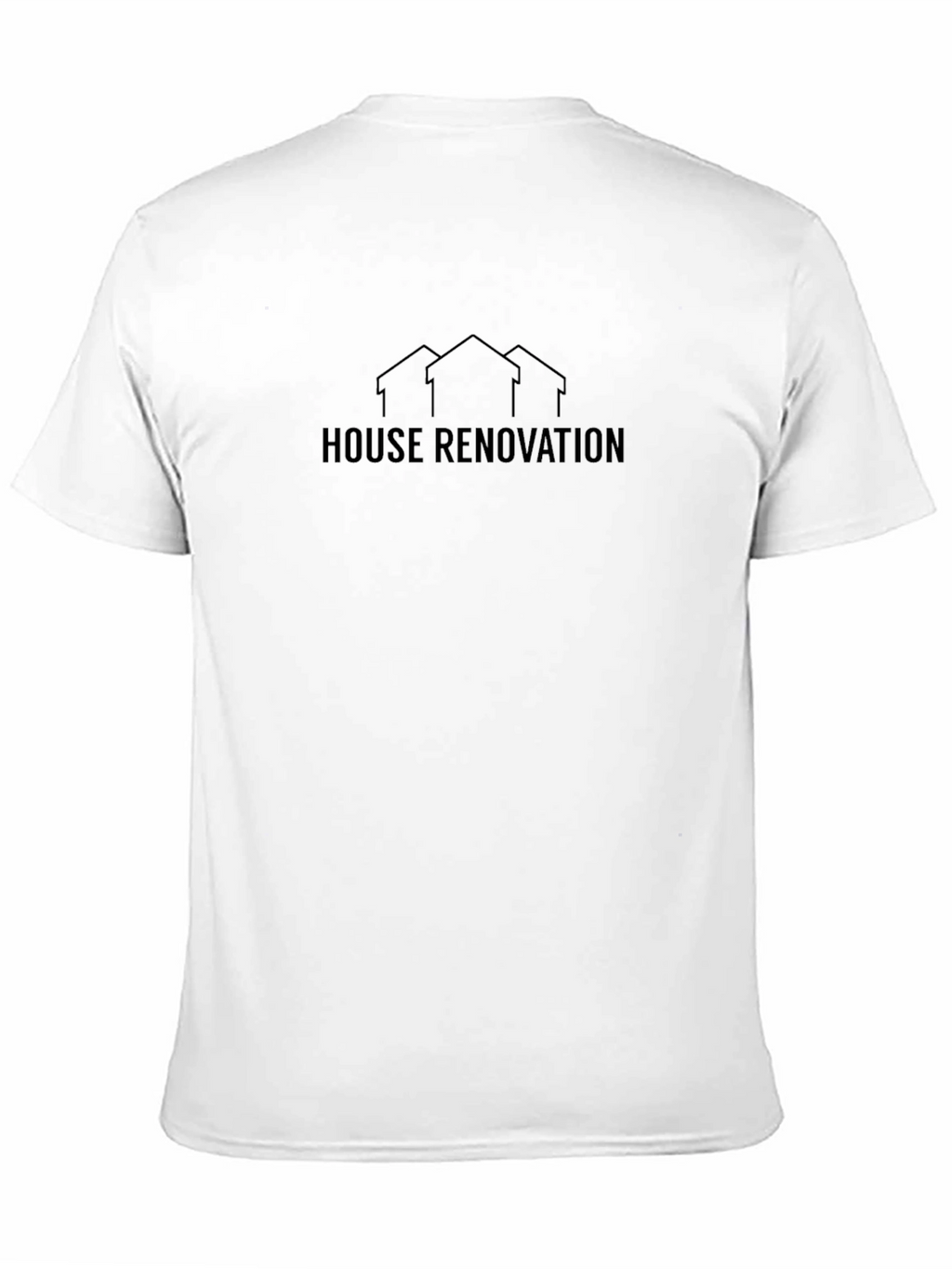 House Renovation Graphic Tee - Black Cotton Comfort
