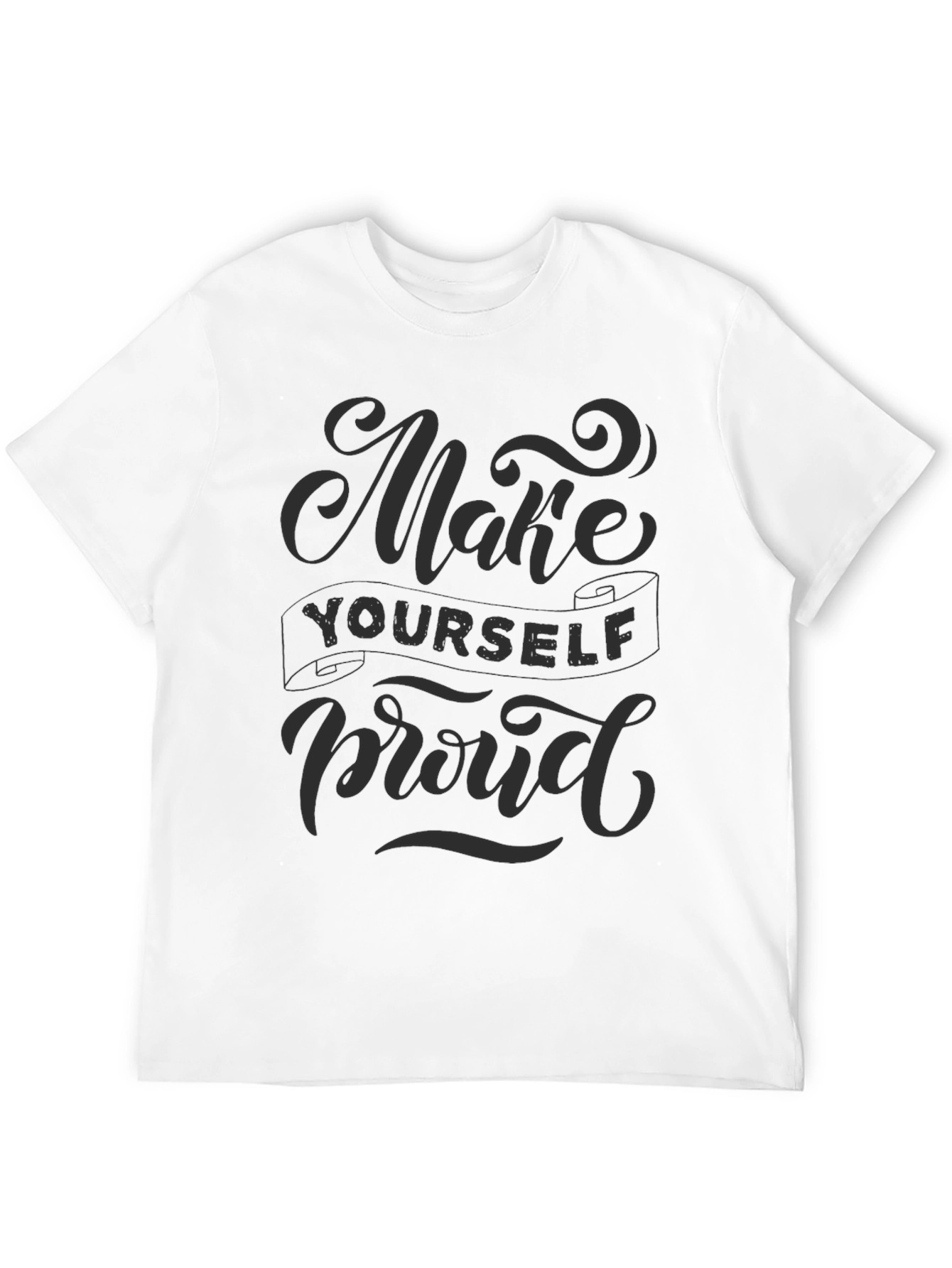 Make Yourself Proud Graphic Tee - Mens Black T-Shirt