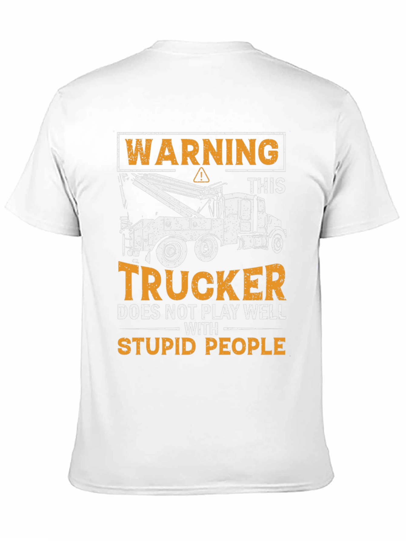 Warning Trucker T-Shirt: Funny Novelty Tee for Trucking Enthusiasts