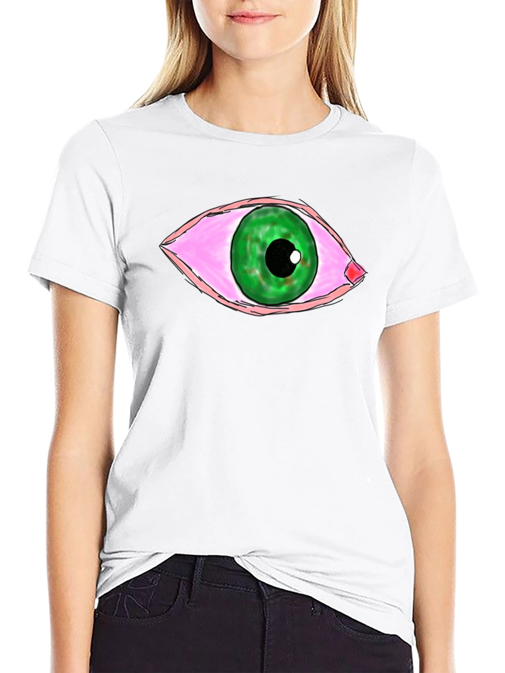 Stoned Eye Graphic T-Shirt - Unisex Black Tee