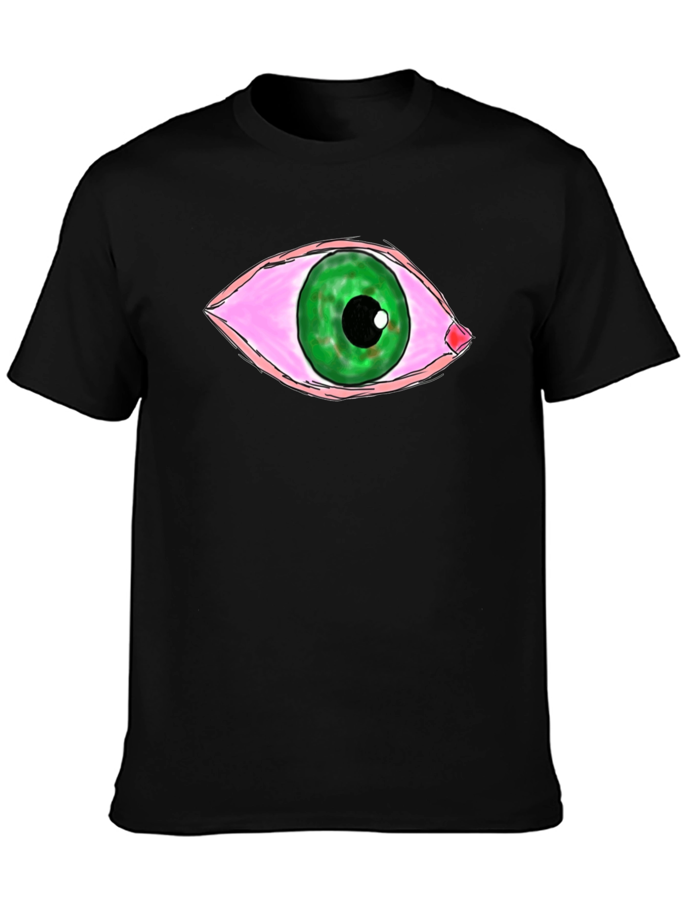 Stoned Eye Graphic T-Shirt - Unisex Black Tee
