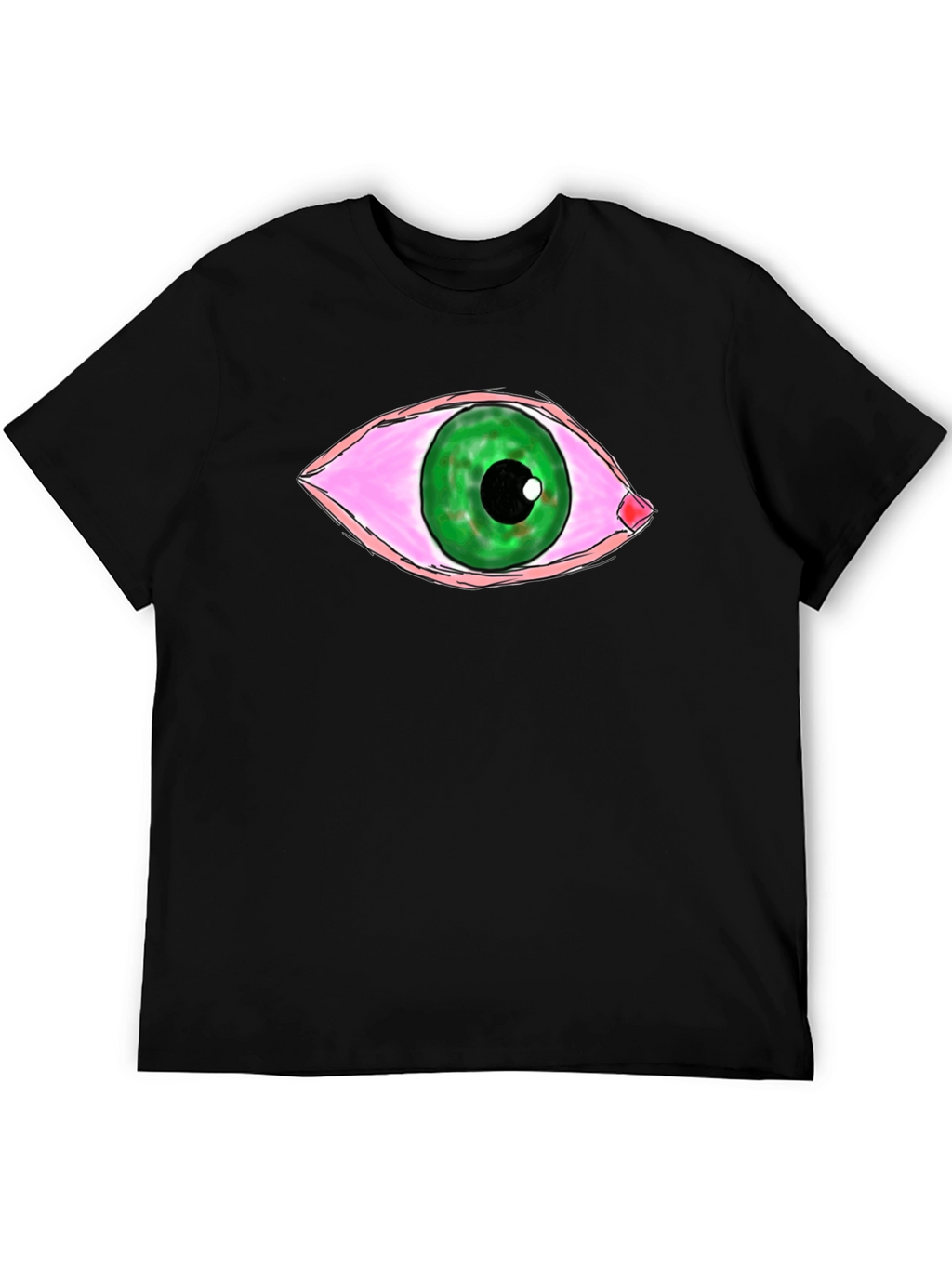 Stoned Eye Graphic T-Shirt - Unisex Black Tee