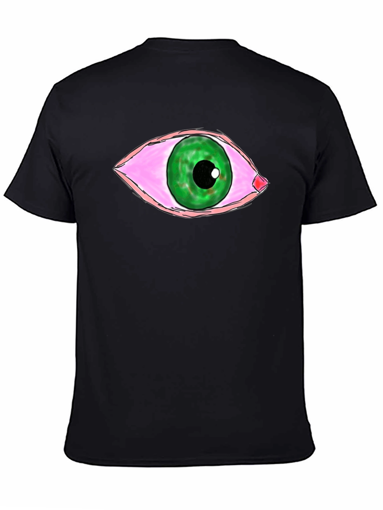 Stoned Eye Graphic T-Shirt - Unisex Black Tee