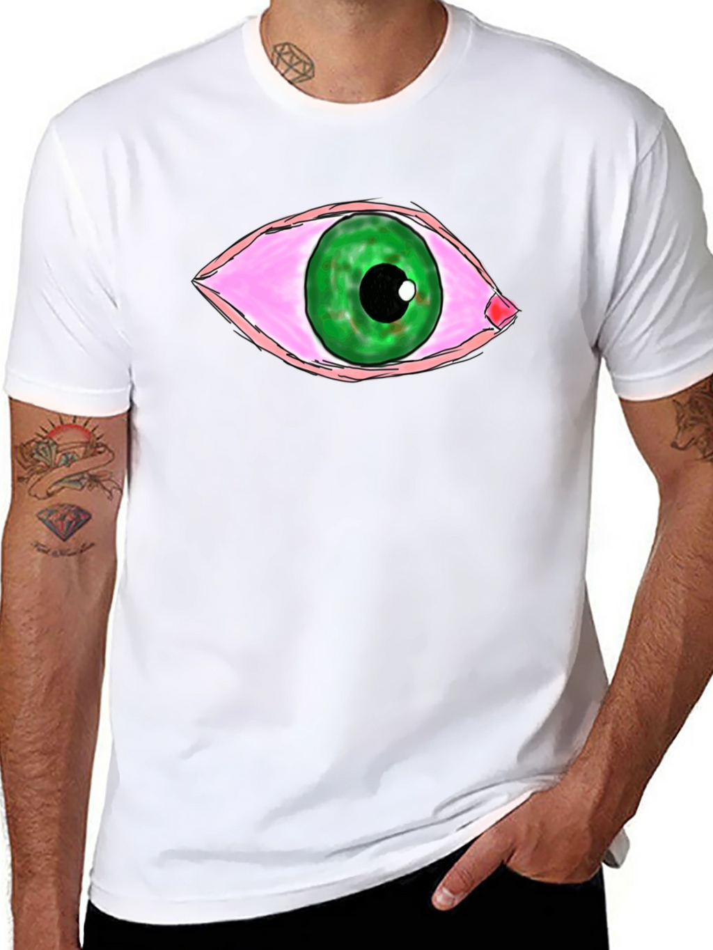 Stoned Eye Graphic T-Shirt - Unisex Black Tee