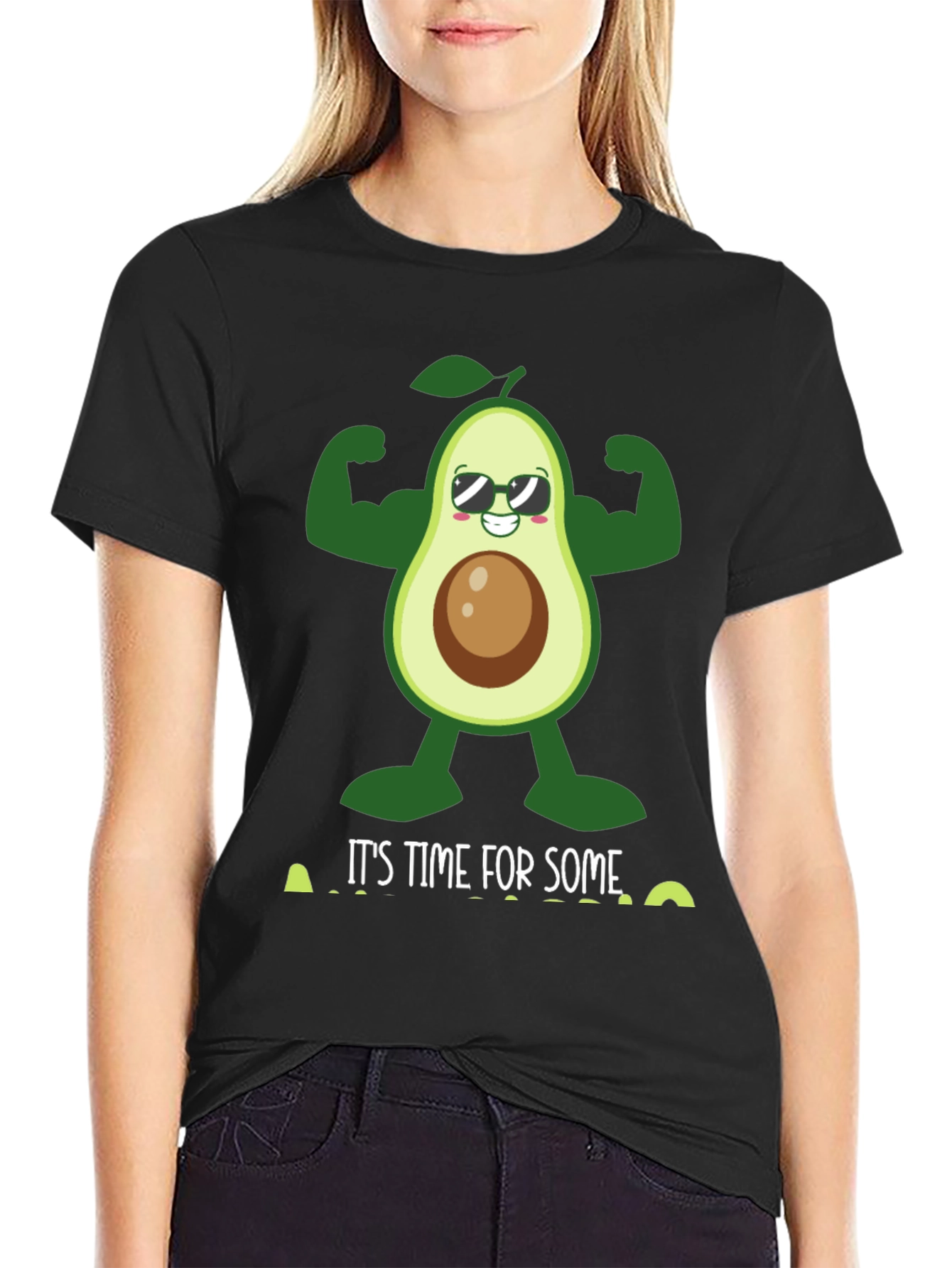 Funny Avocado Gym T-Shirt - Time For Some Guac!