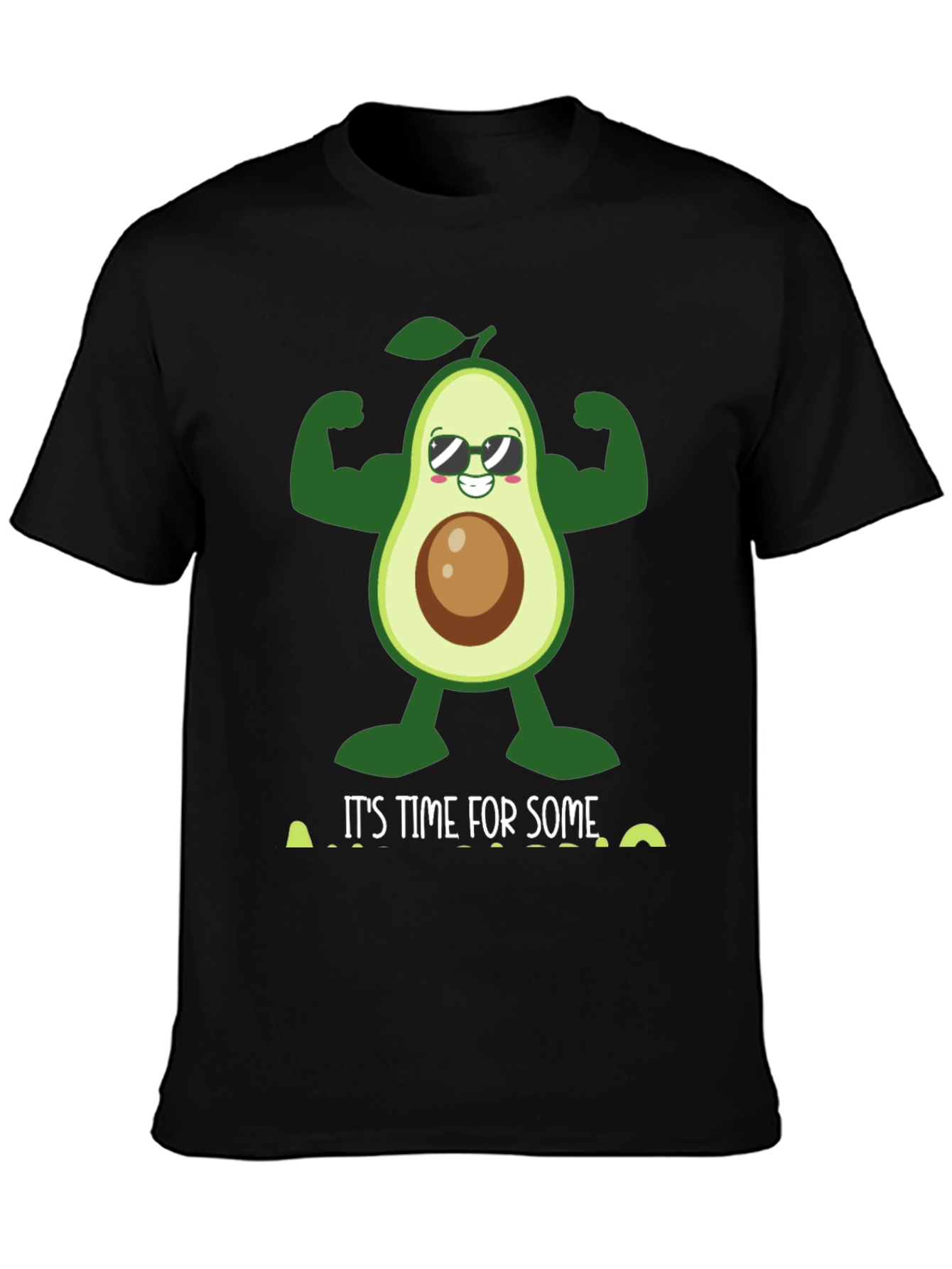 Funny Avocado Gym T-Shirt - Time For Some Guac!