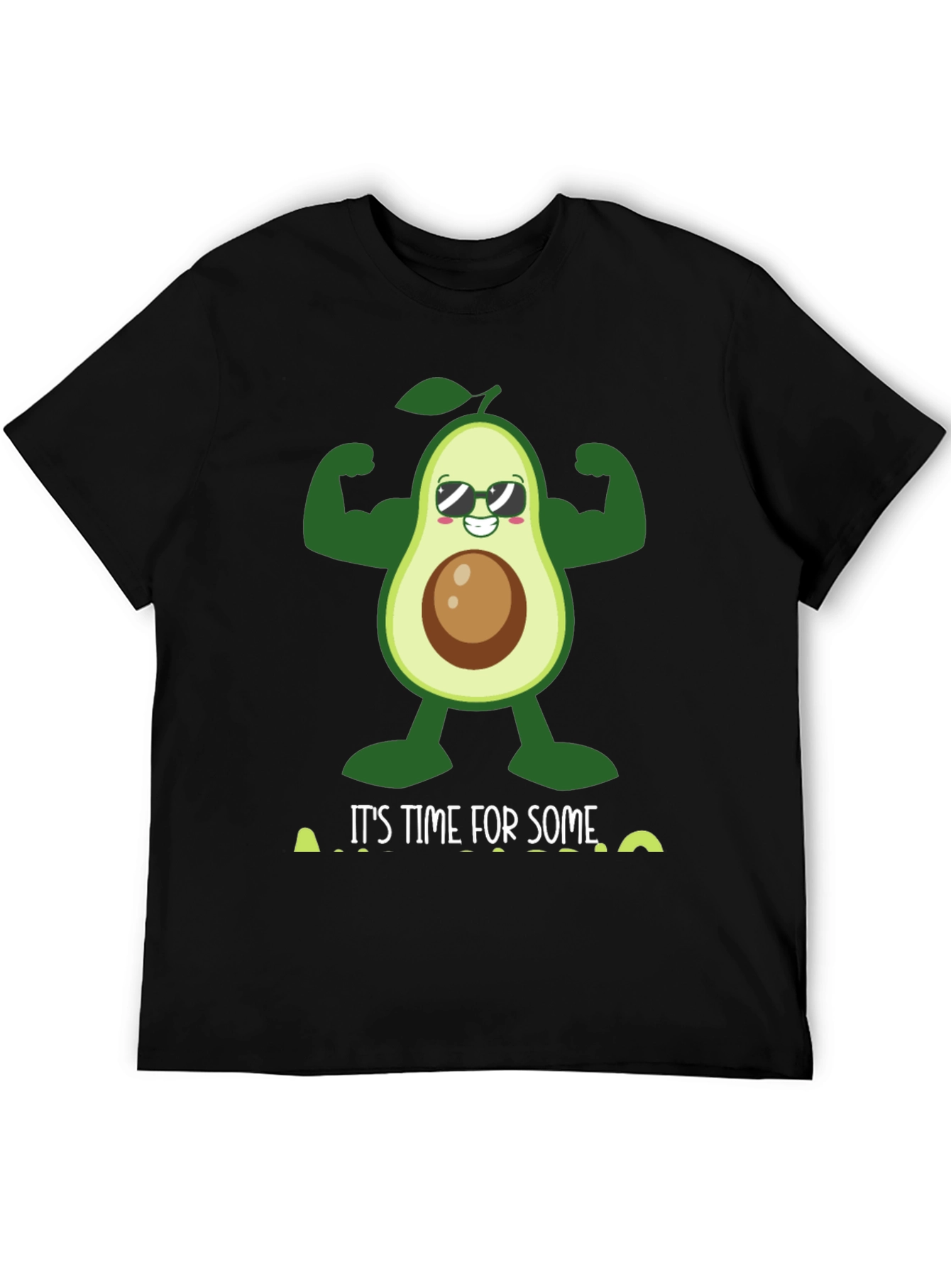 Funny Avocado Gym T-Shirt - Time For Some Guac!