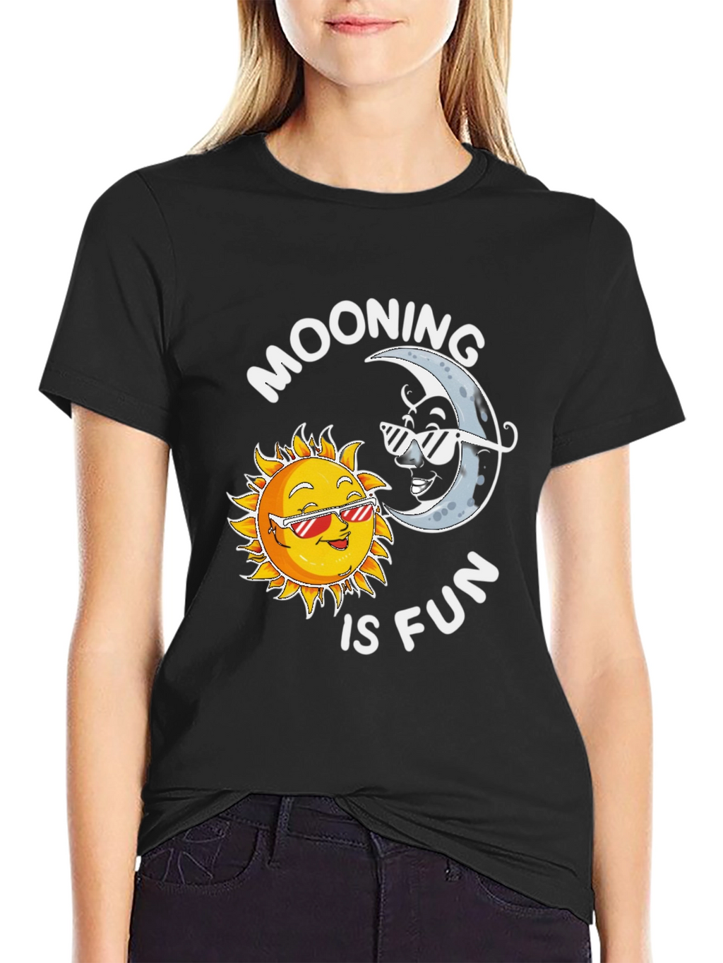 Moons and Suns Graphic Tee - Funky Casual Shirt