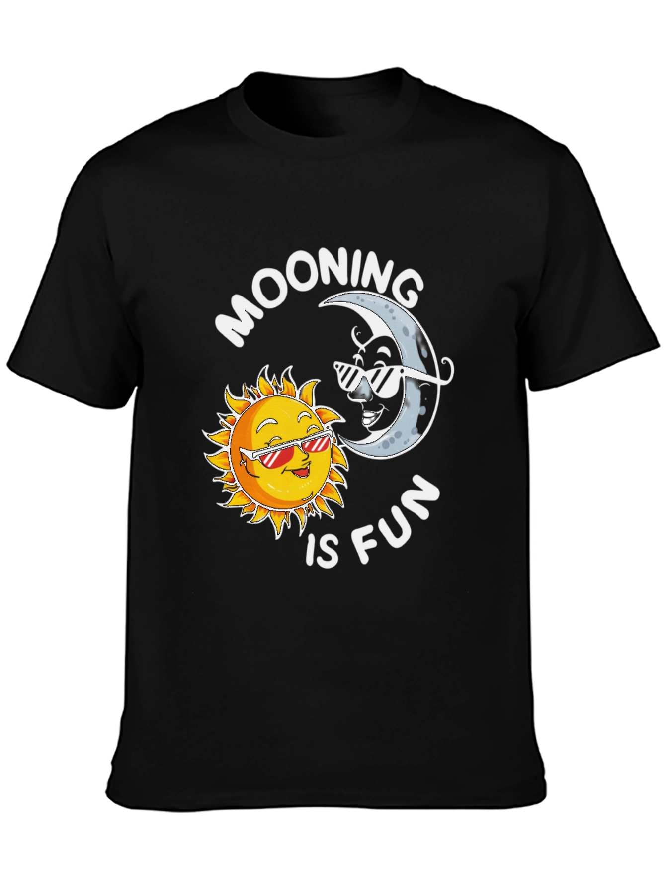 Moons and Suns Graphic Tee - Funky Casual Shirt