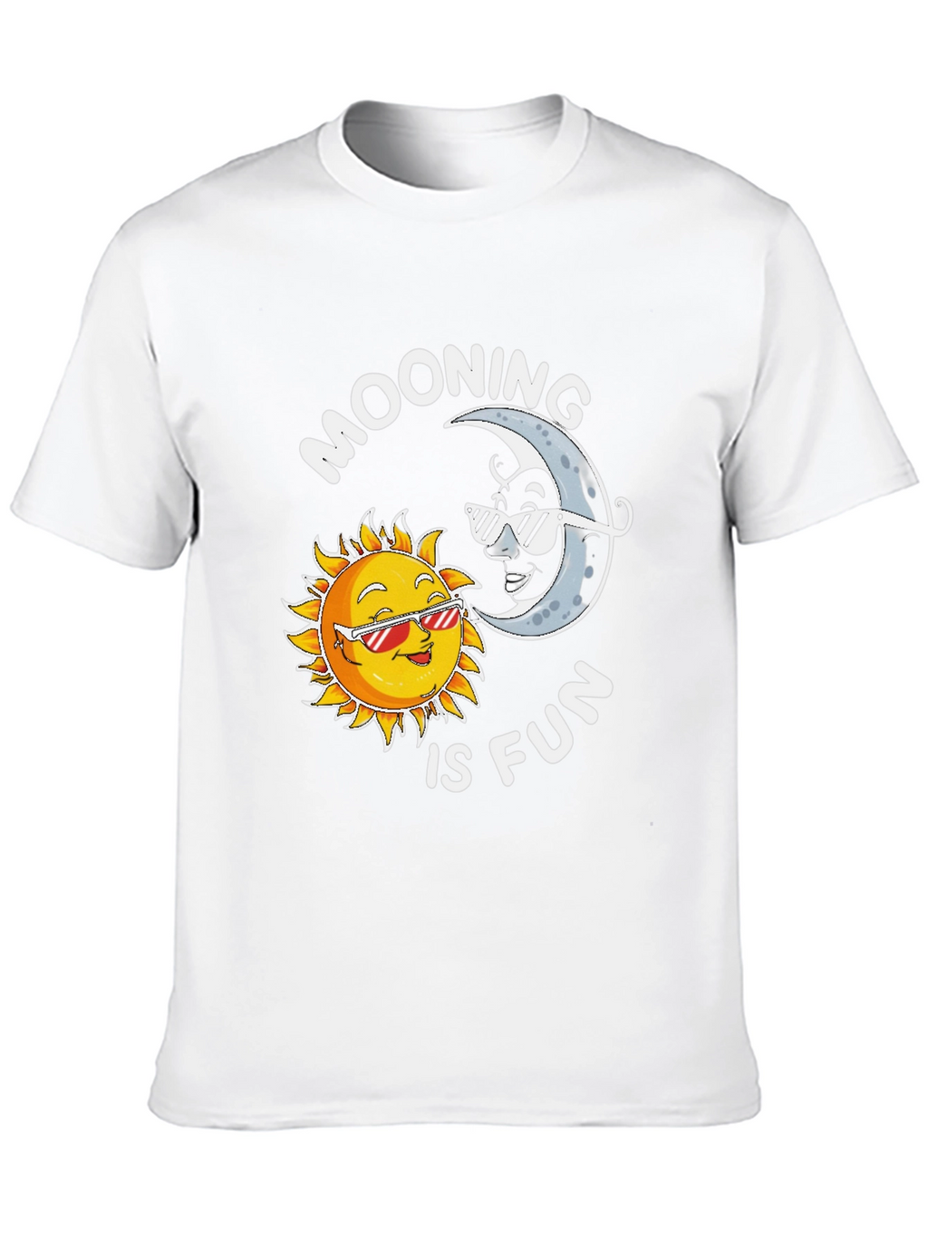 Moons and Suns Graphic Tee - Funky Casual Shirt