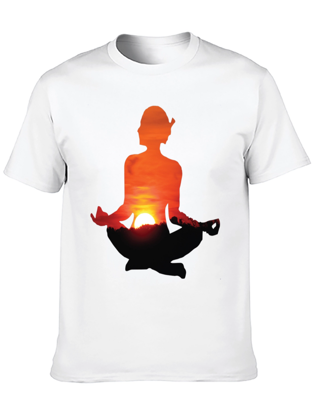Sunset Meditation T-Shirt - Peaceful Graphic Tee