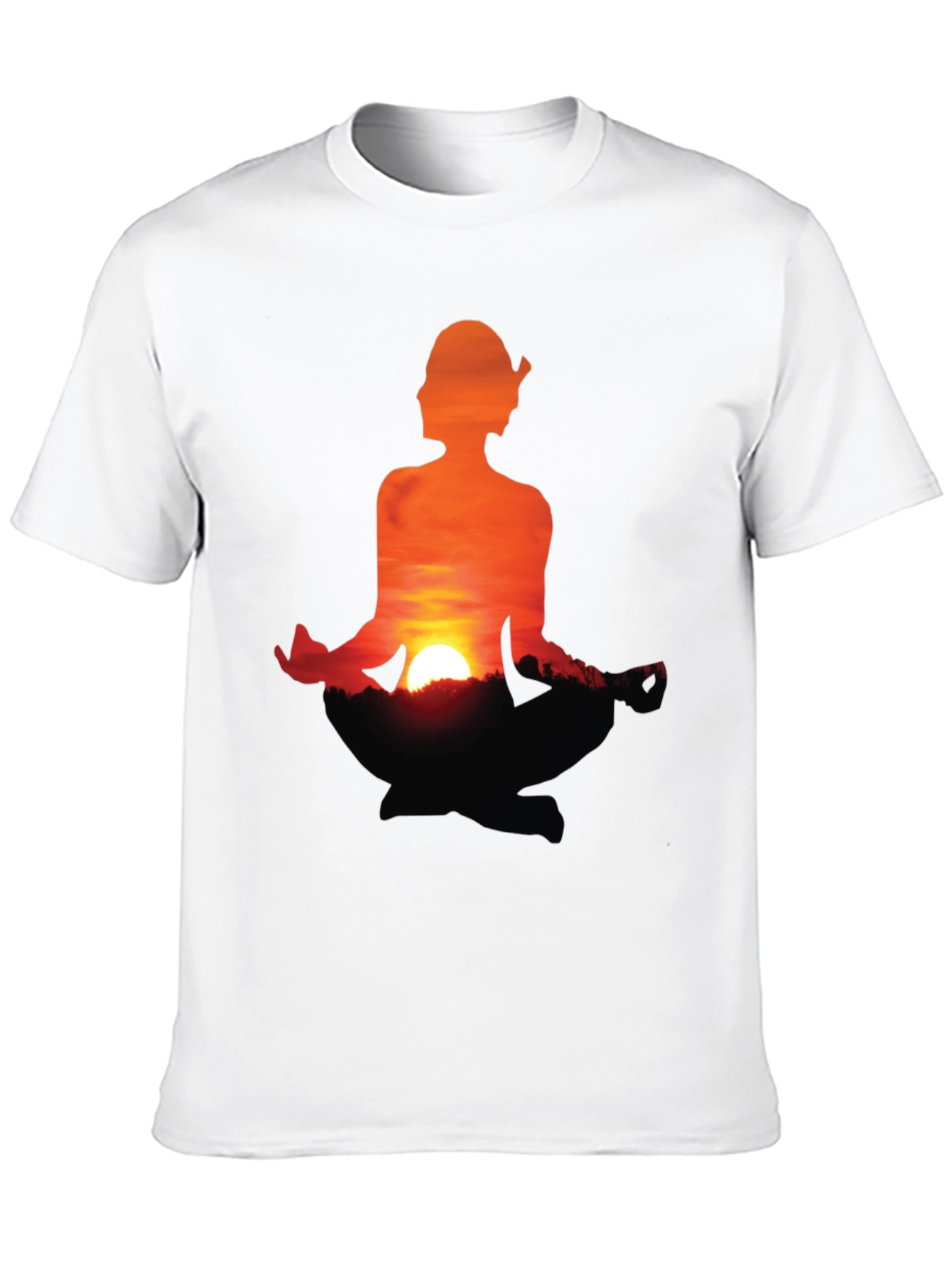 Sunset Meditation T-Shirt - Peaceful Graphic Tee