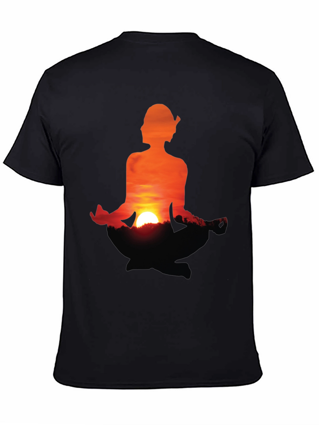 Sunset Meditation T-Shirt - Peaceful Graphic Tee
