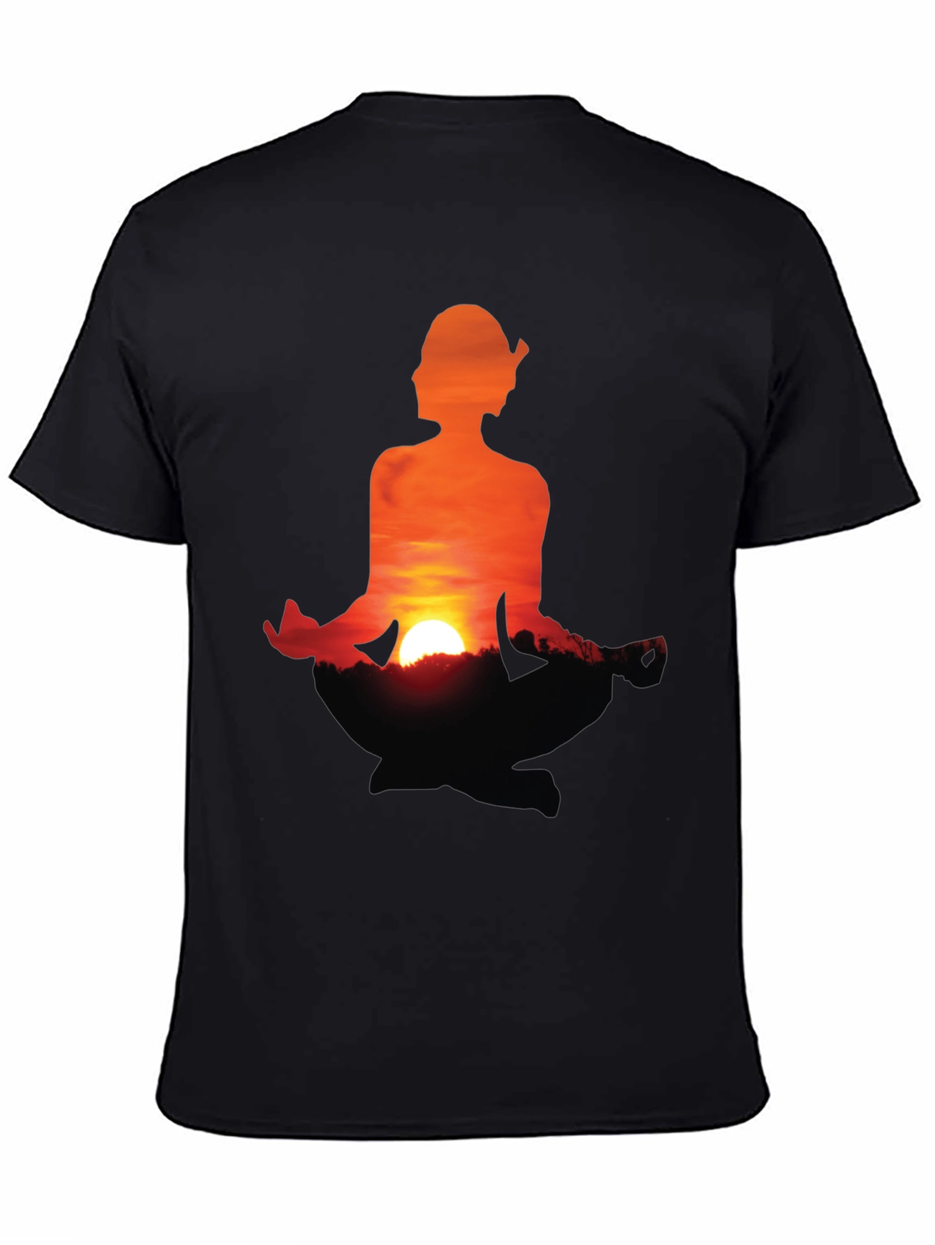 Sunset Meditation T-Shirt - Peaceful Graphic Tee