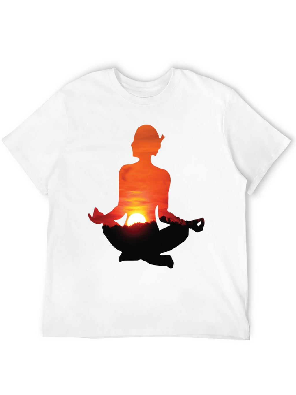 Sunset Meditation T-Shirt - Peaceful Graphic Tee