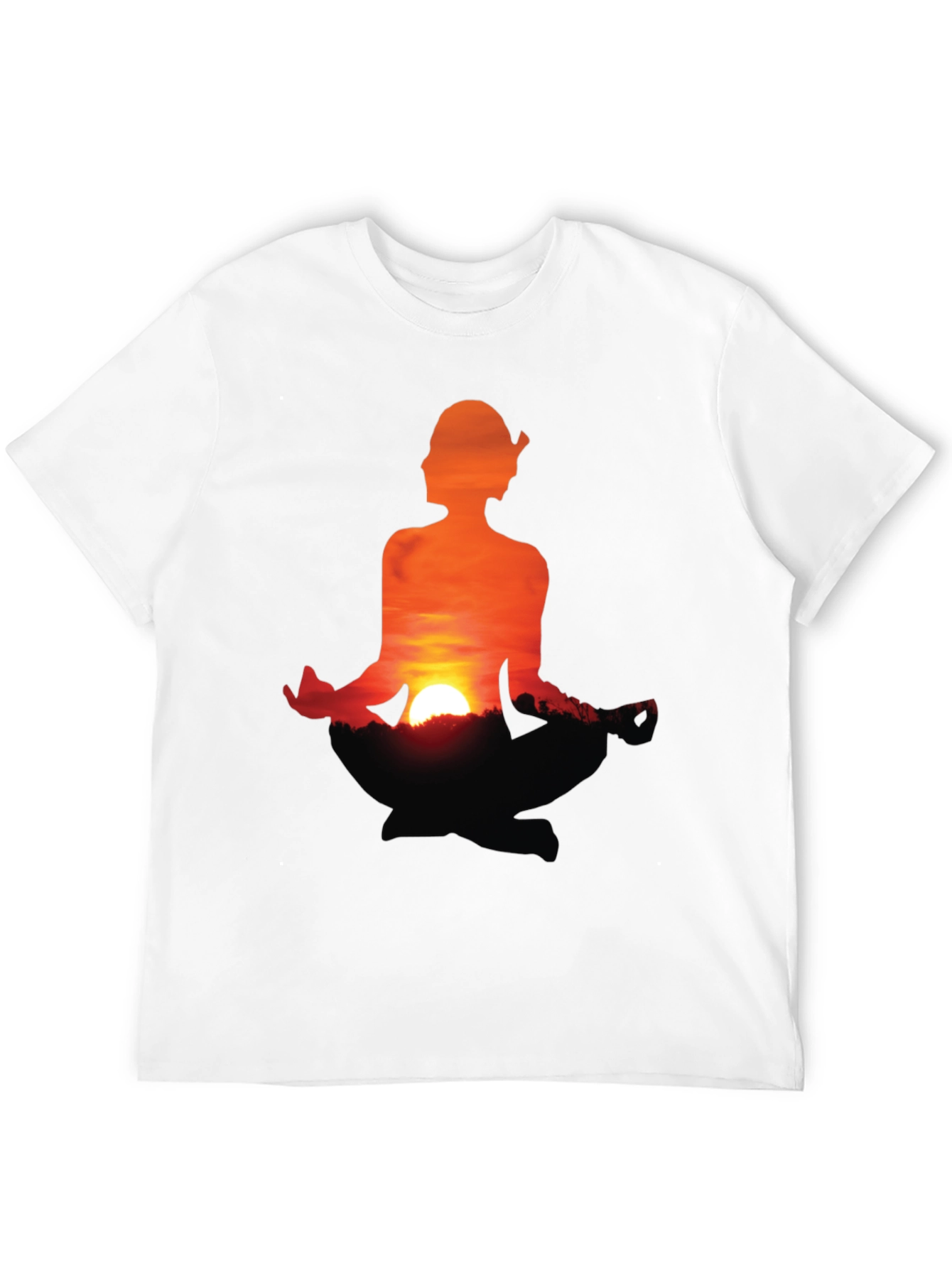 Sunset Meditation T-Shirt - Peaceful Graphic Tee