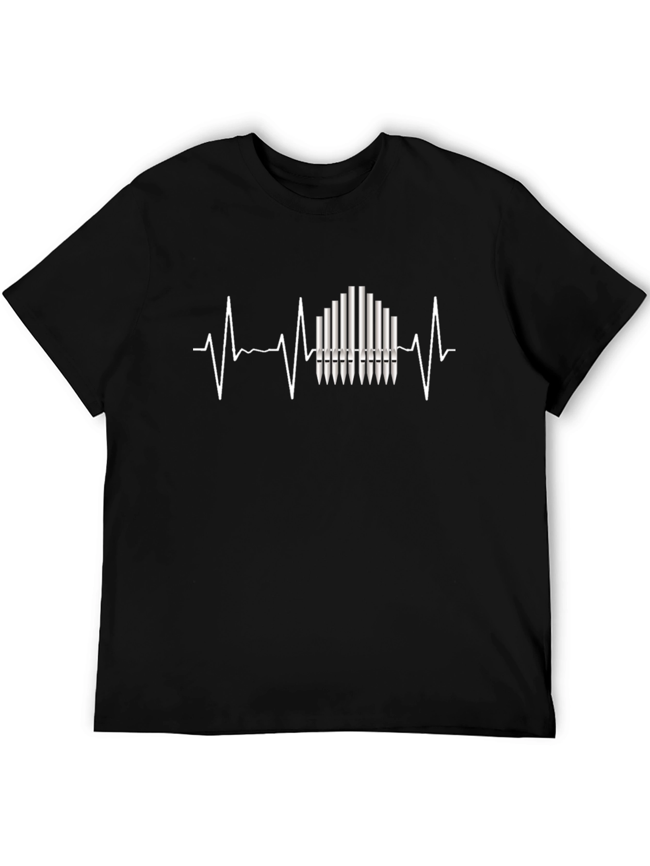 Organ Pipe Heartbeat T-Shirt - Musician Tee