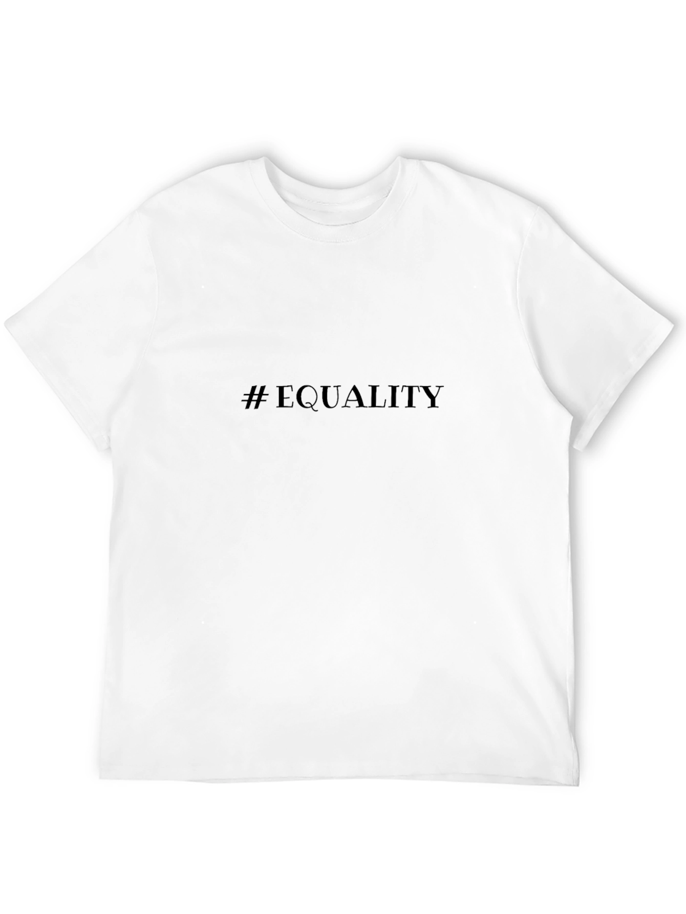 Equality T-Shirt - Black Crew Neck