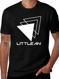 Little Lean Triangle Graphic Black T-Shirt