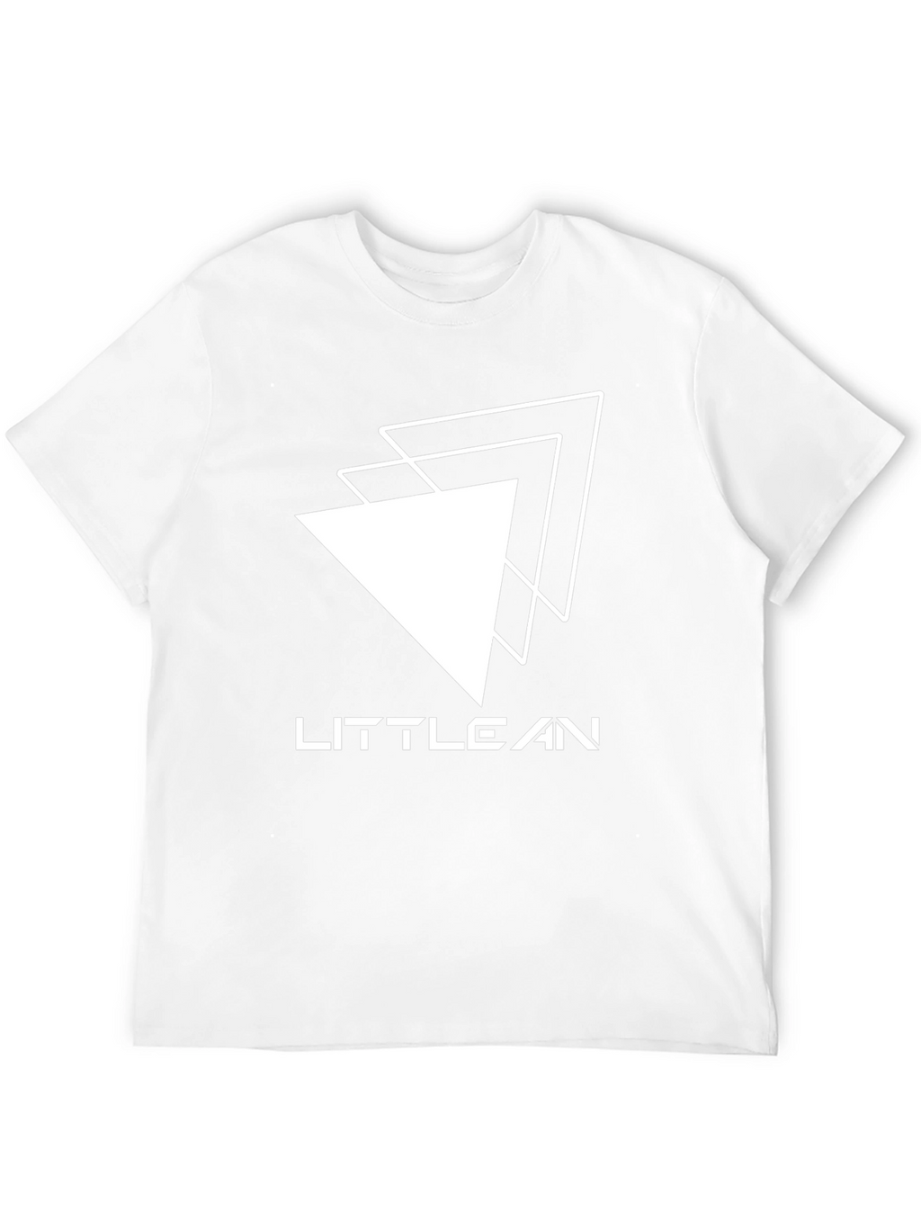 Little Lean Triangle Graphic Black T-Shirt