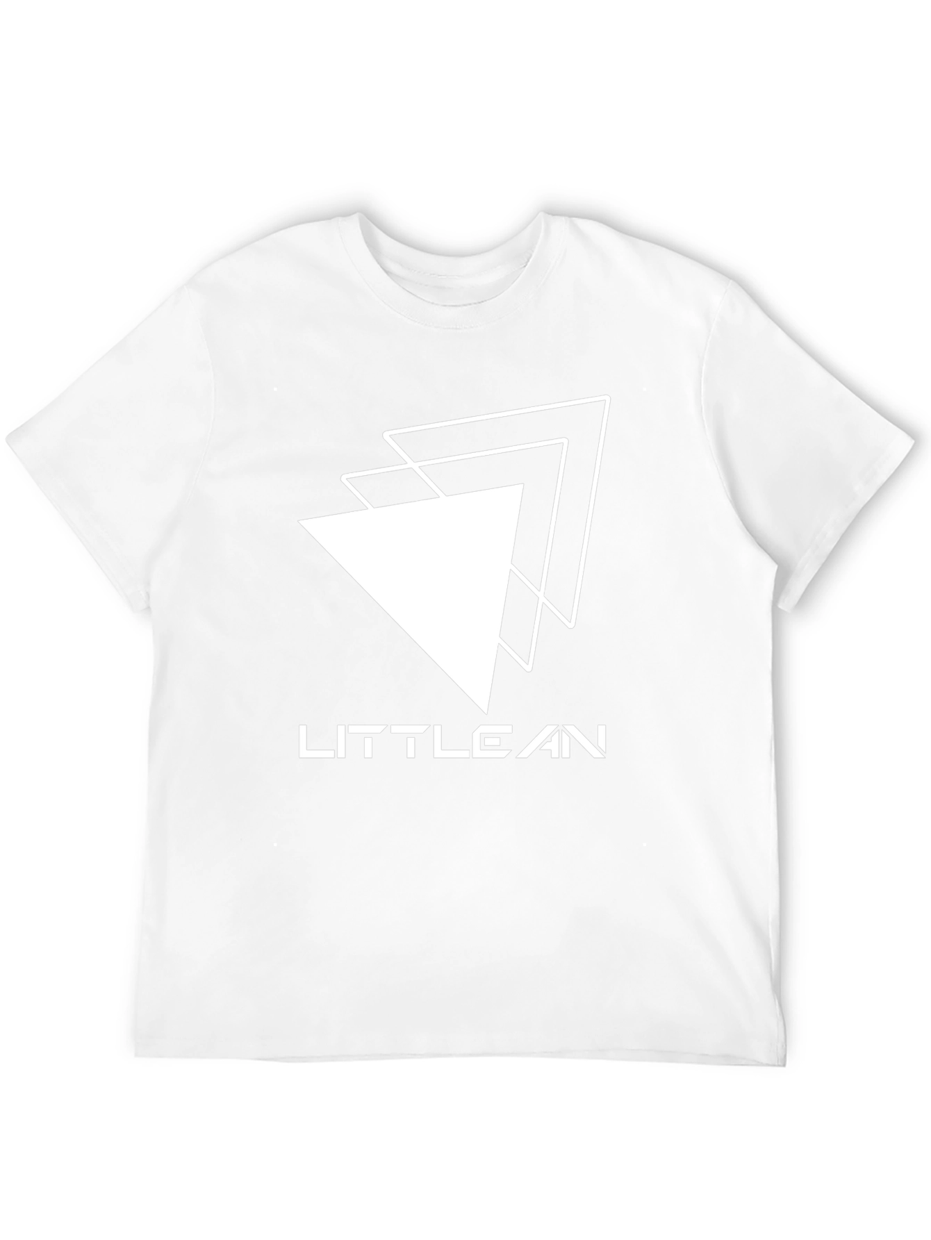 Little Lean Triangle Graphic Black T-Shirt
