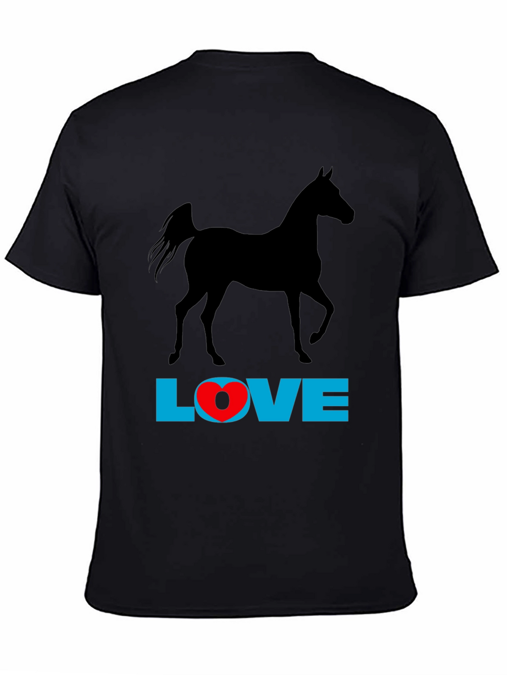 Horse Love Graphic Tee - Black