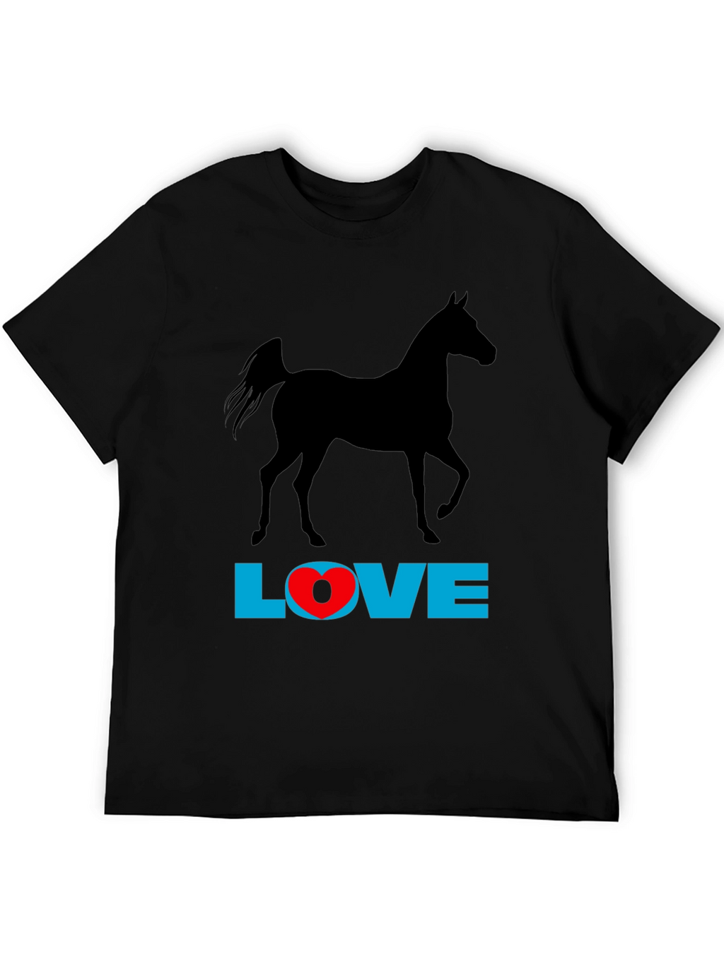 Horse Love Graphic Tee - Black