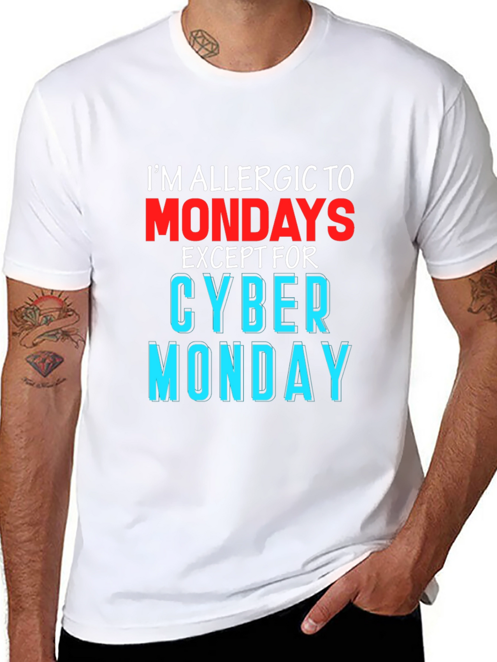 Funny Im Allergic to Mondays T-Shirt