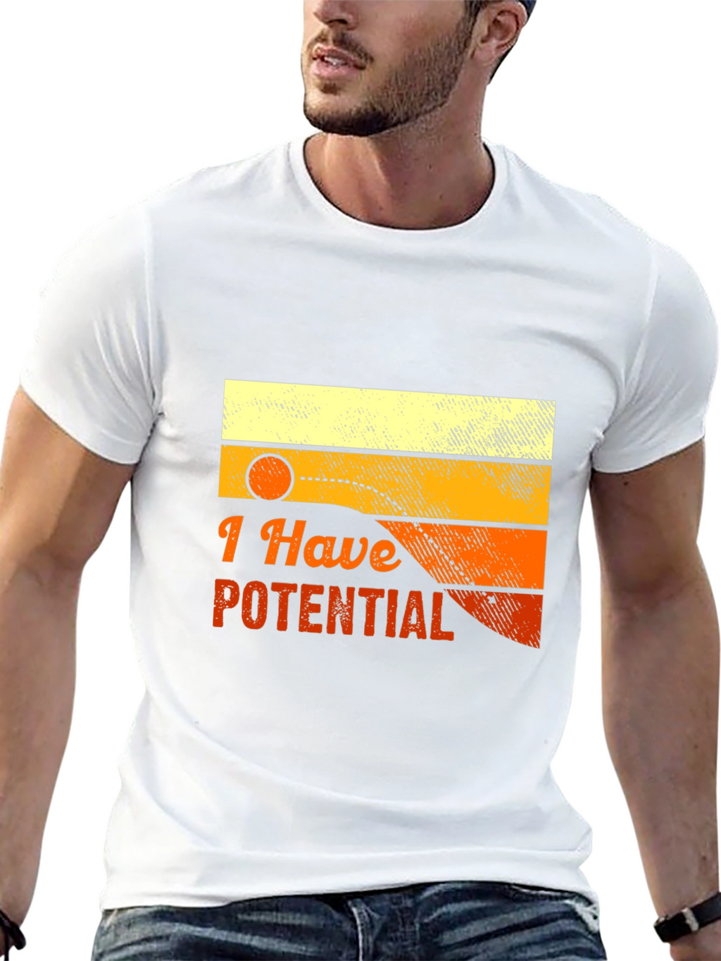 I Have Potential Graphic Tee - Black