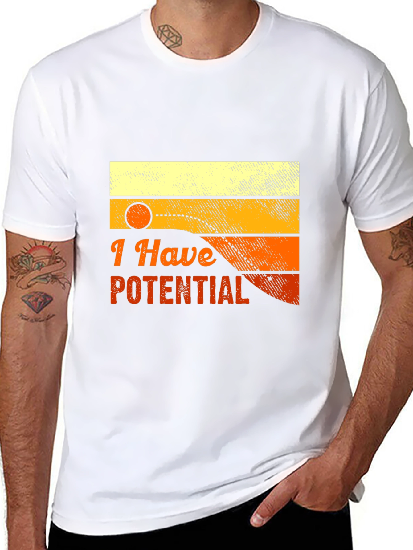 I Have Potential Graphic Tee - Black
