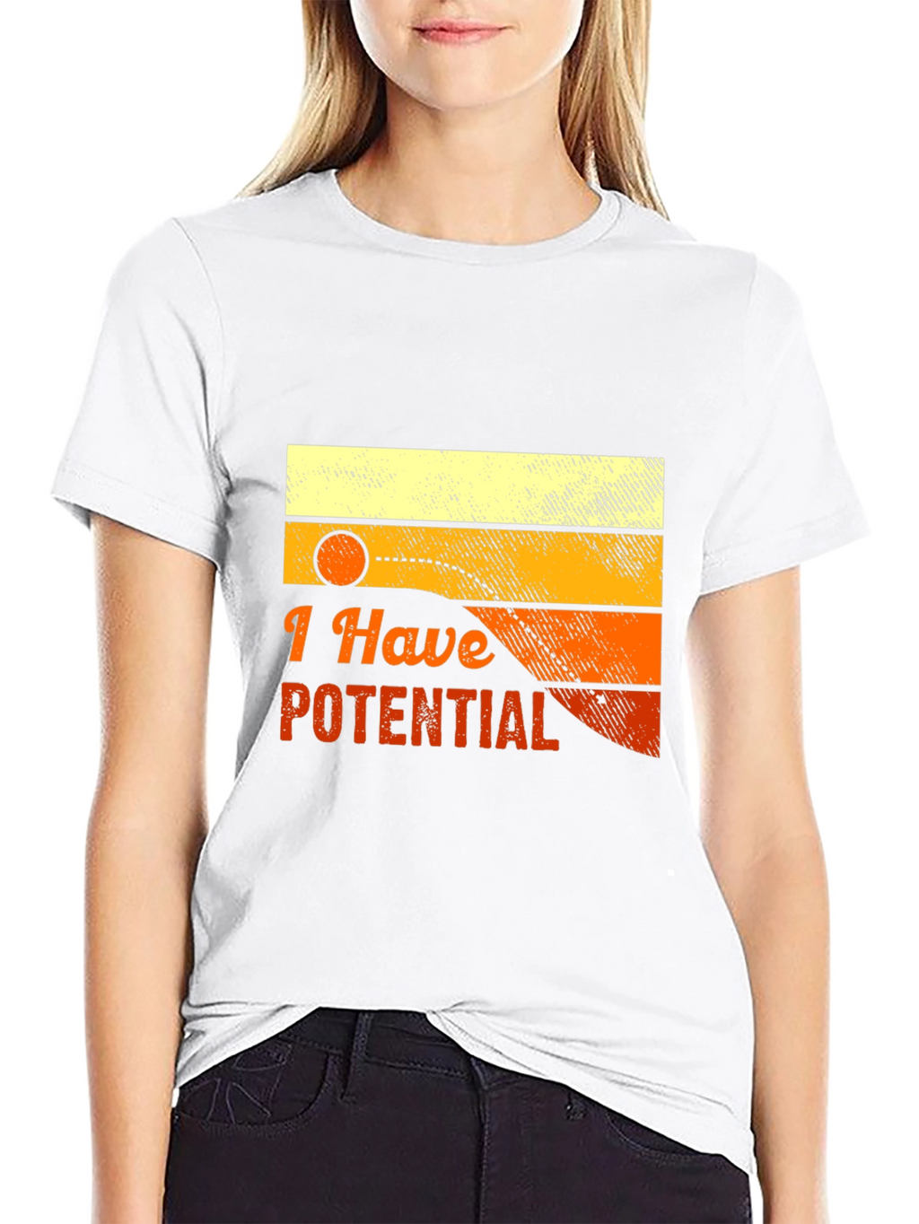 I Have Potential Graphic Tee - Black