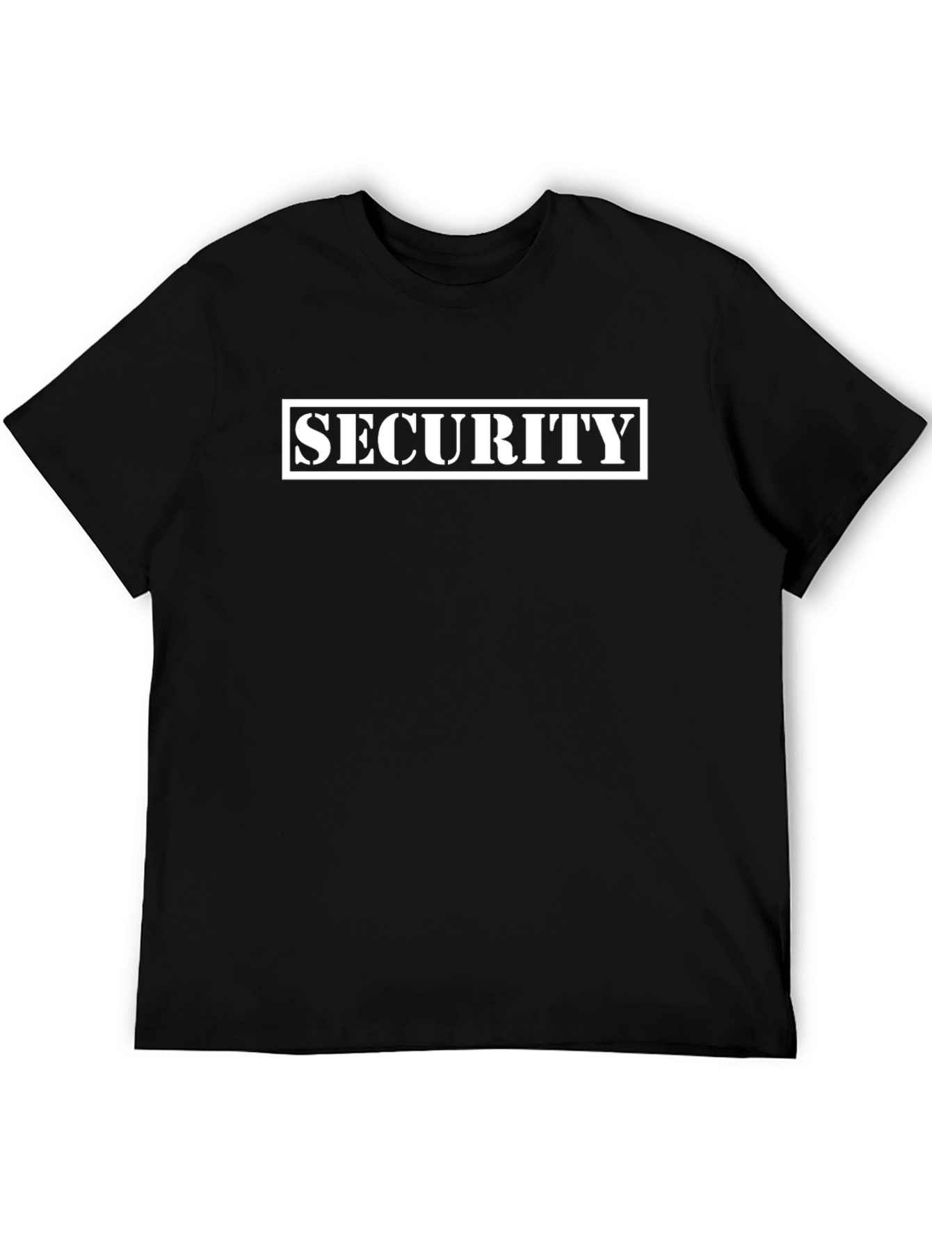 Security T-Shirt - Black Crew Neck
