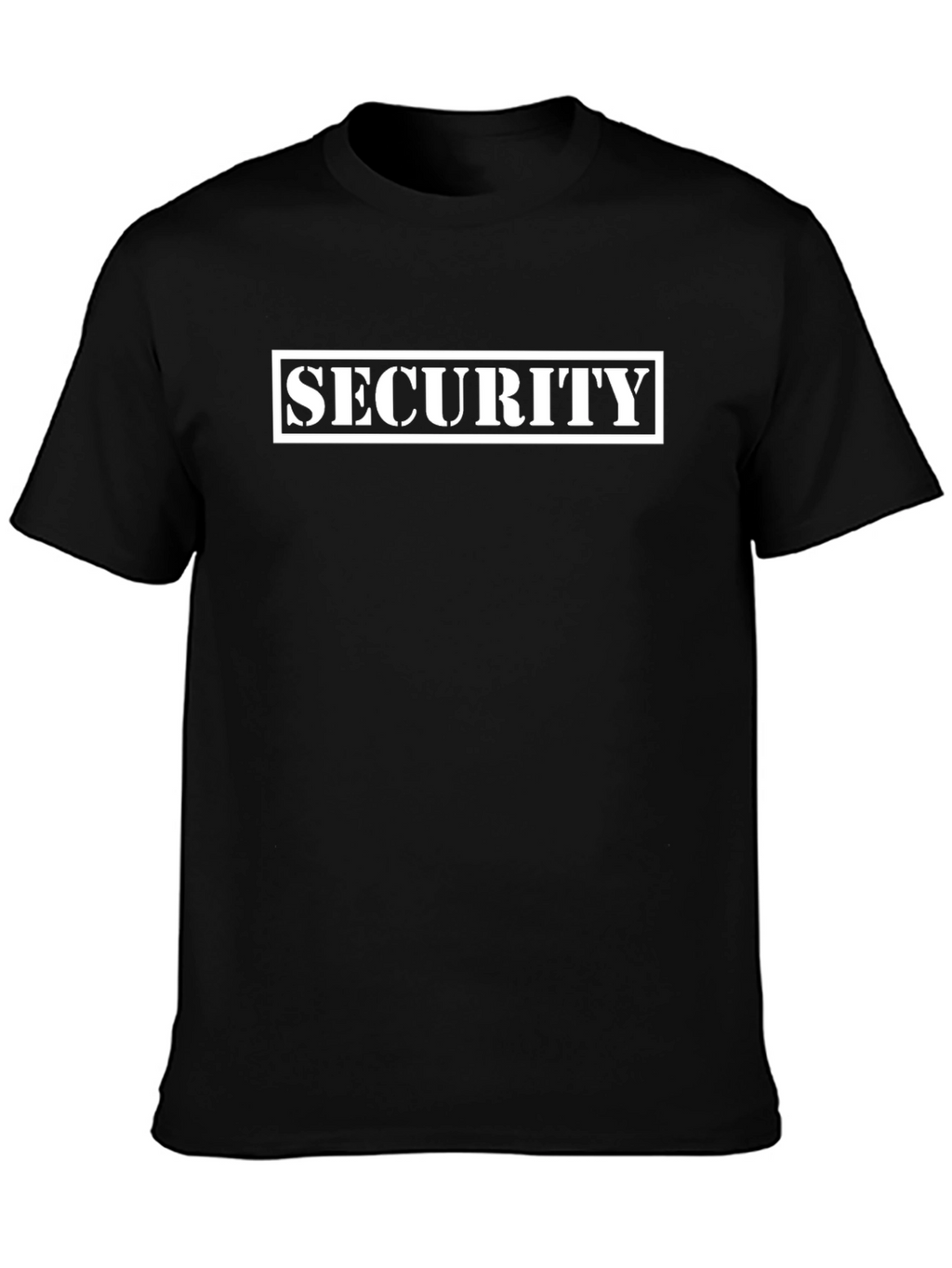 Security T-Shirt - Black Crew Neck