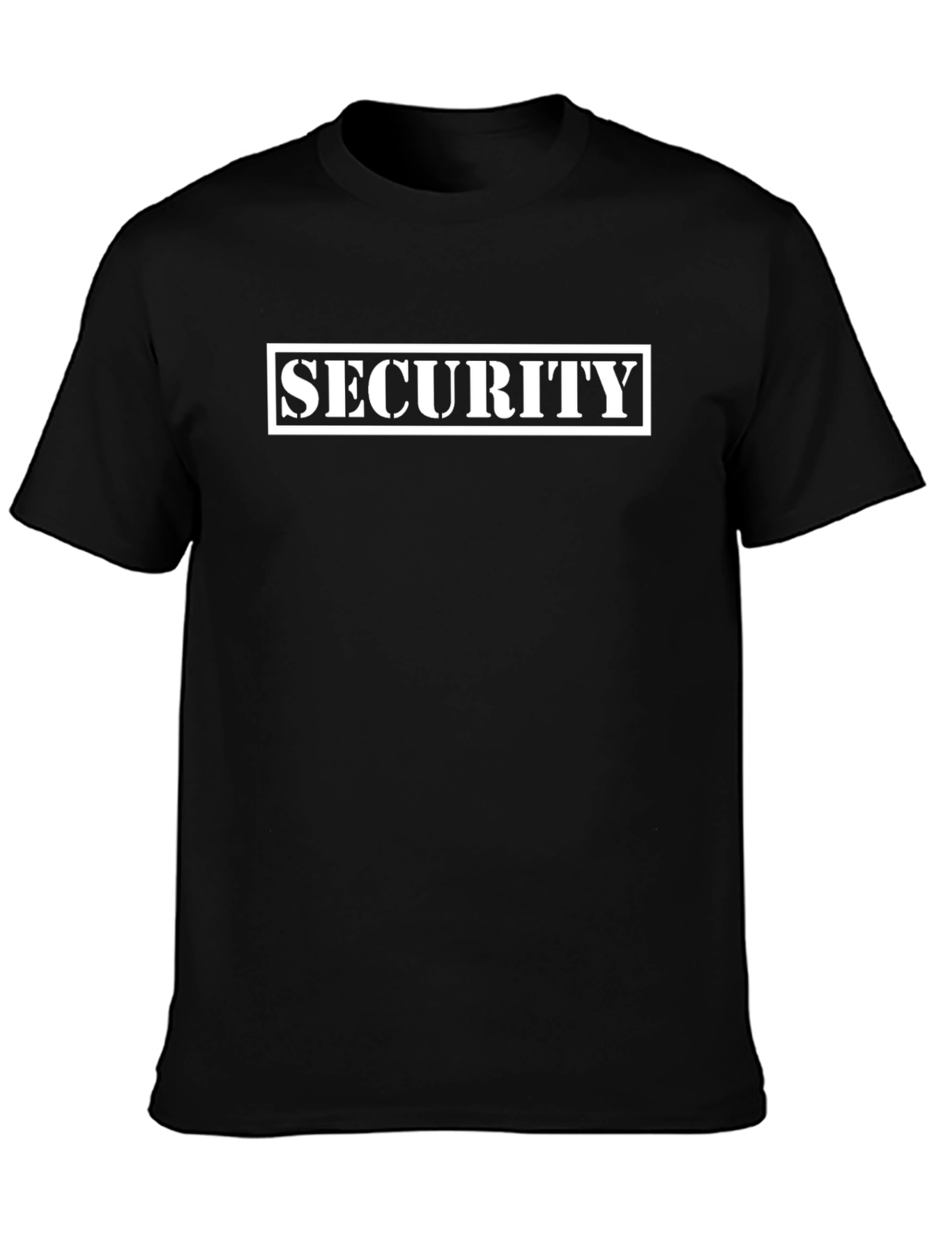 Security T-Shirt - Black Crew Neck