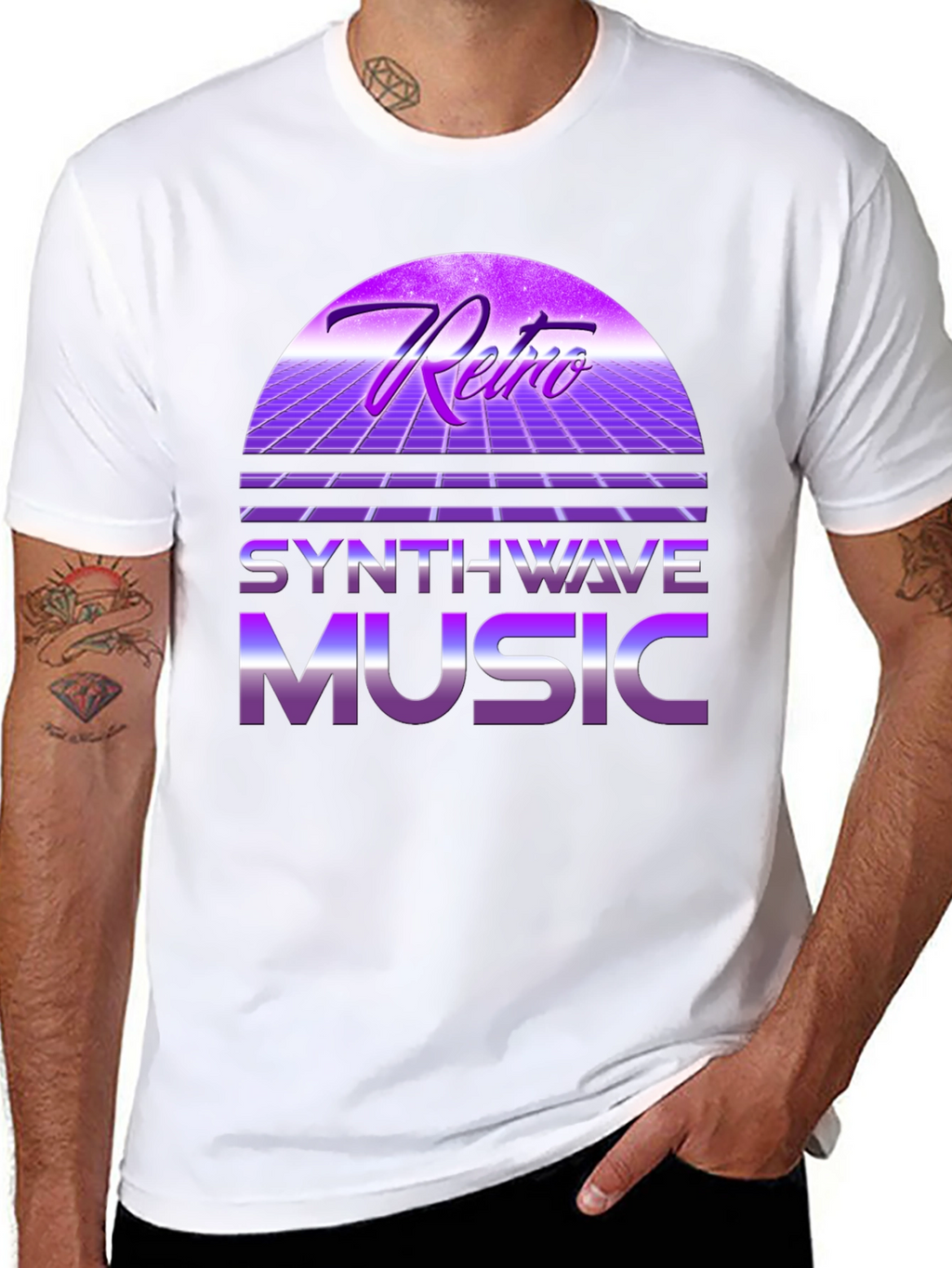 Retro Synthwave Music T-Shirt