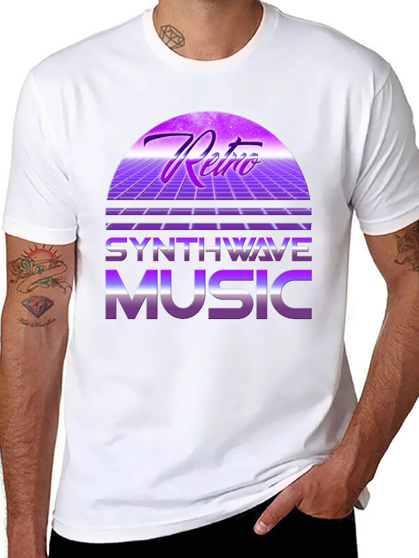 Retro Synthwave Music T-Shirt
