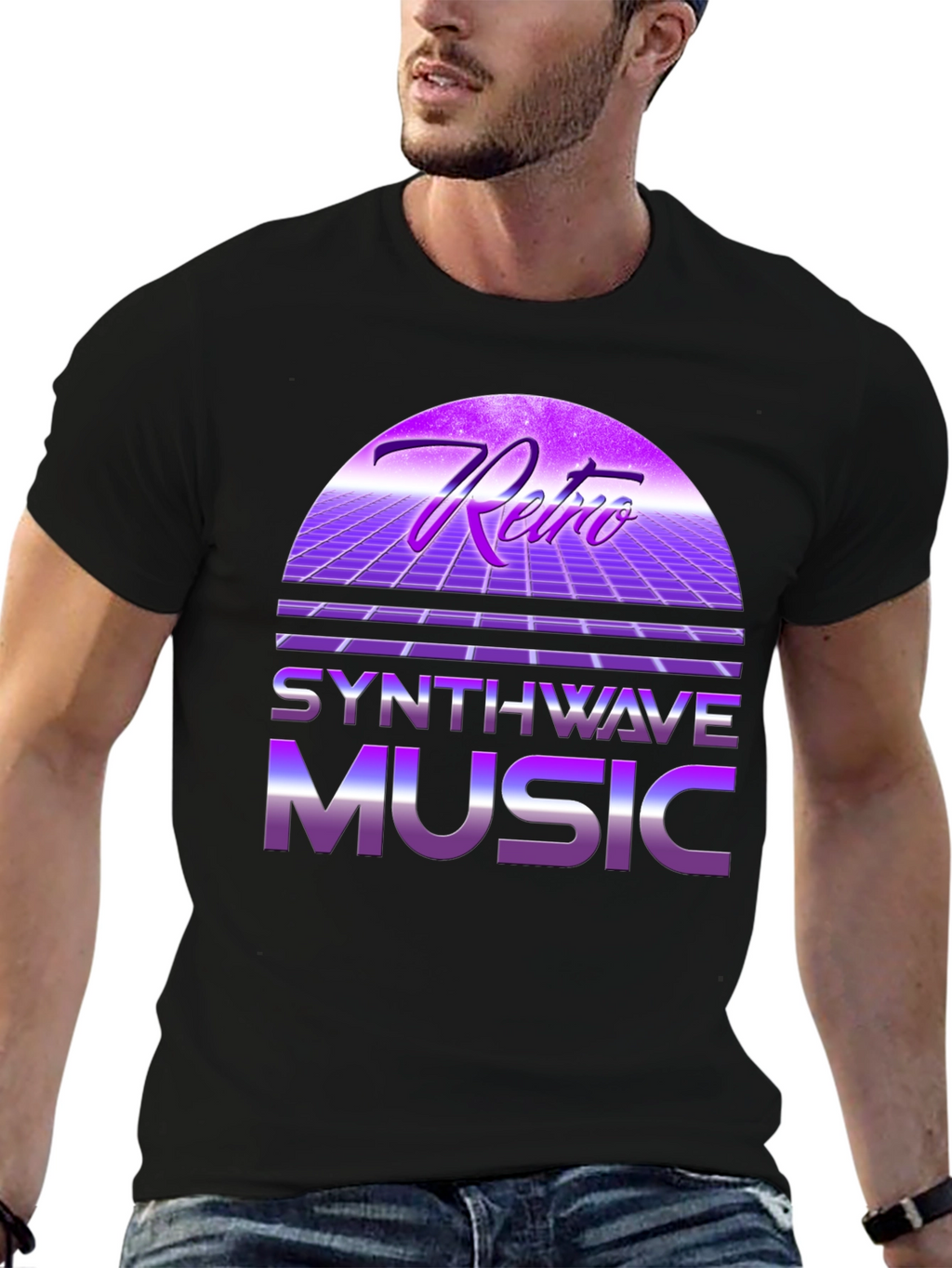 Retro Synthwave Music T-Shirt