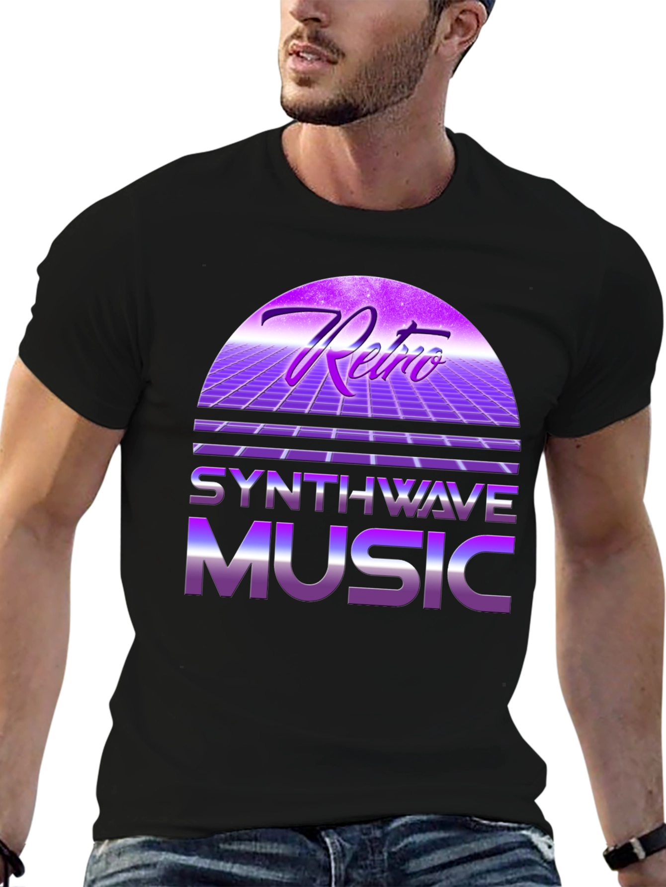 Retro Synthwave Music T-Shirt