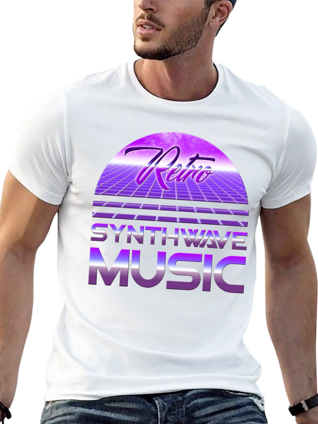 Retro Synthwave Music T-Shirt