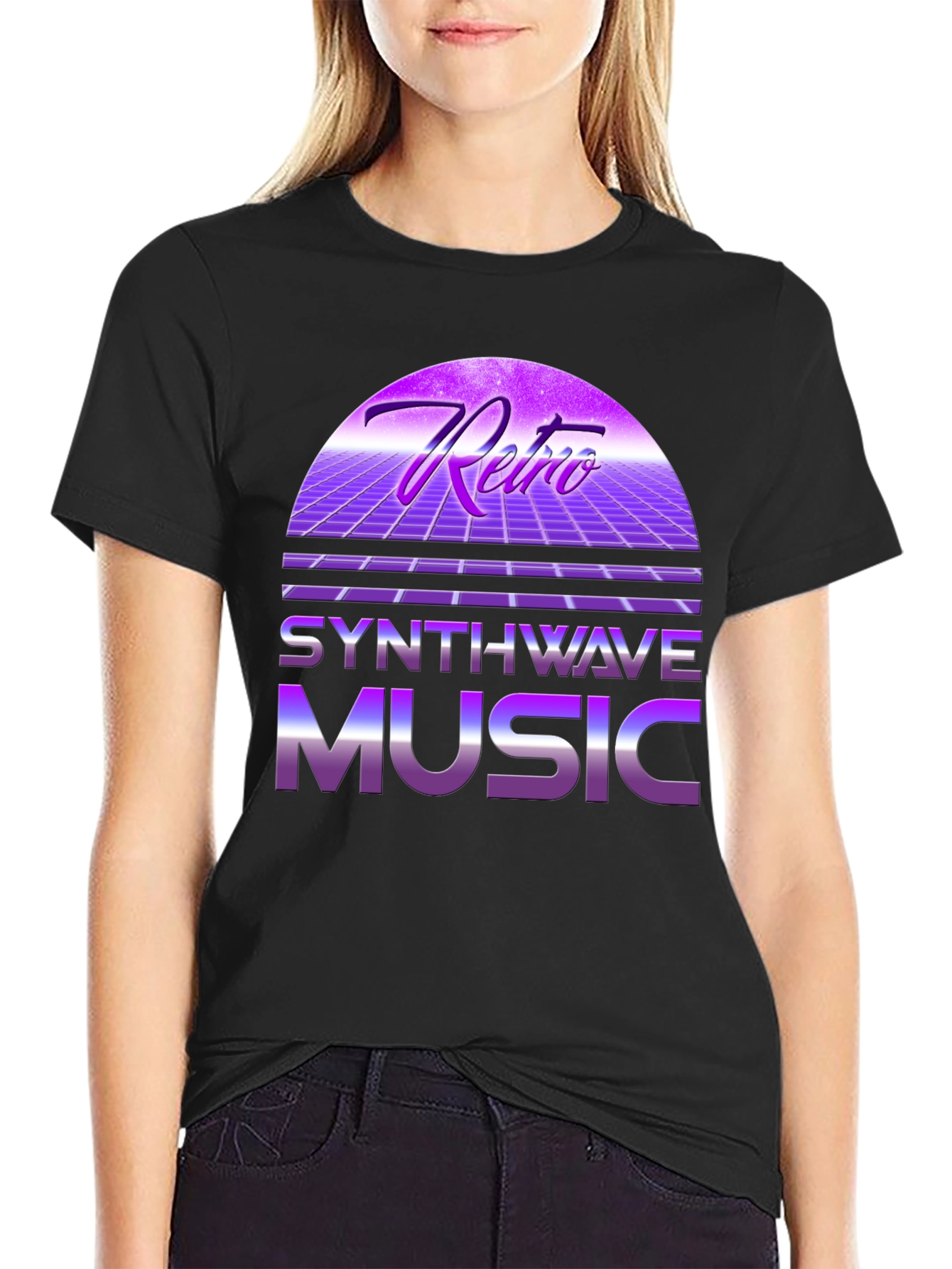 Retro Synthwave Music T-Shirt