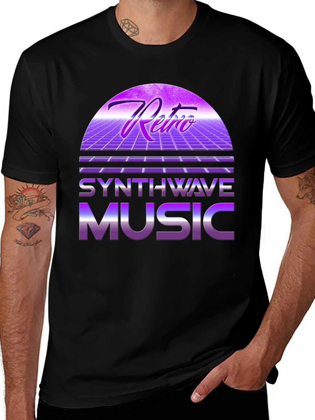 Retro Synthwave Music T-Shirt